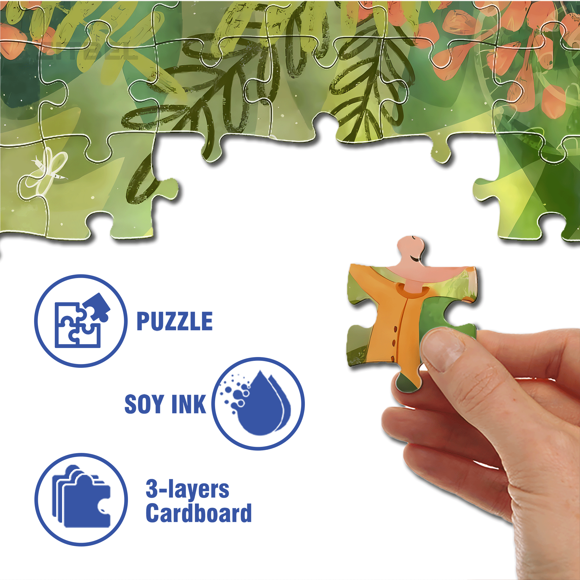 Playful Moments 2 500pcs/1000pcs Jigsaw Puzzle, Scratch-Resistant, Interactive Family Game & Brain-Boosting DIY Decor, Perfect for Halloween, Christmas & New Year Gifts, Family Puzzle Game