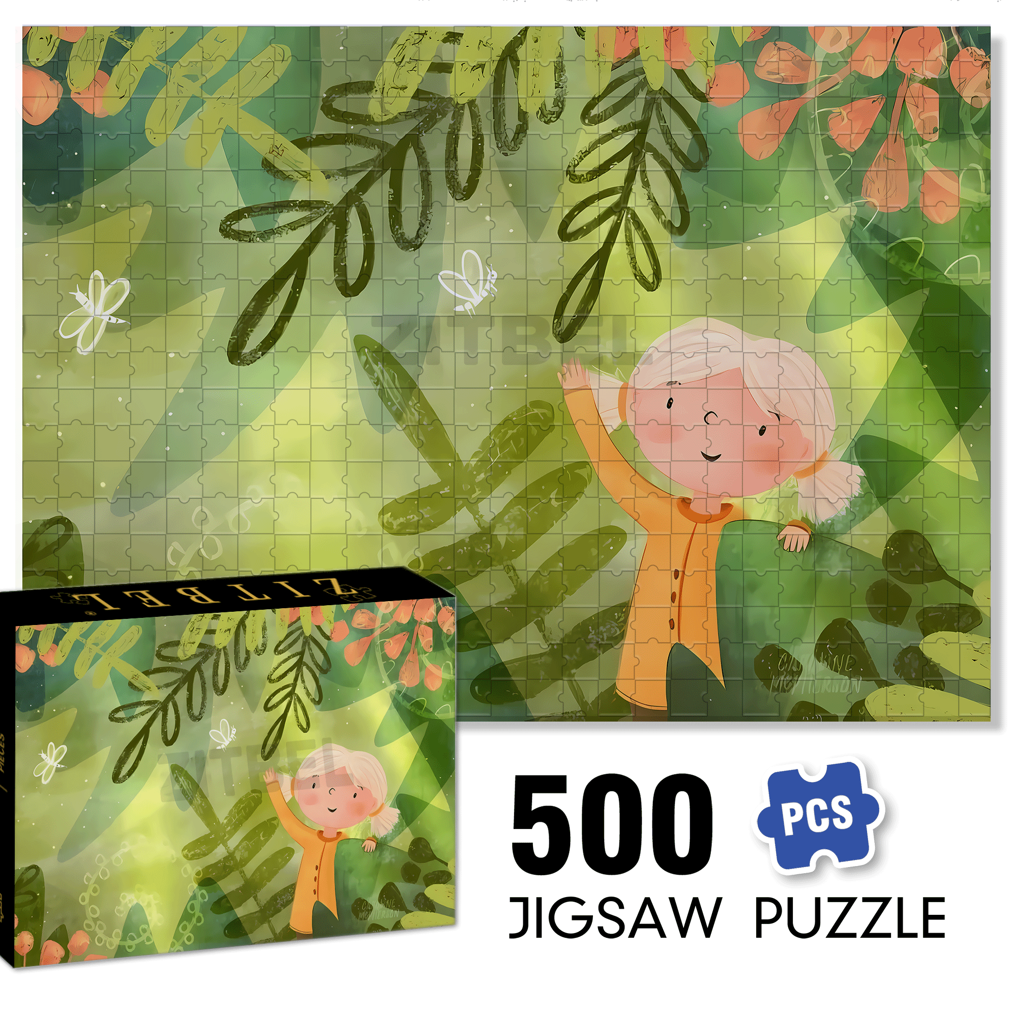 Playful Moments 2 500pcs/1000pcs Jigsaw Puzzle, Scratch-Resistant, Interactive Family Game & Brain-Boosting DIY Decor, Perfect for Halloween, Christmas & New Year Gifts, Family Puzzle Game