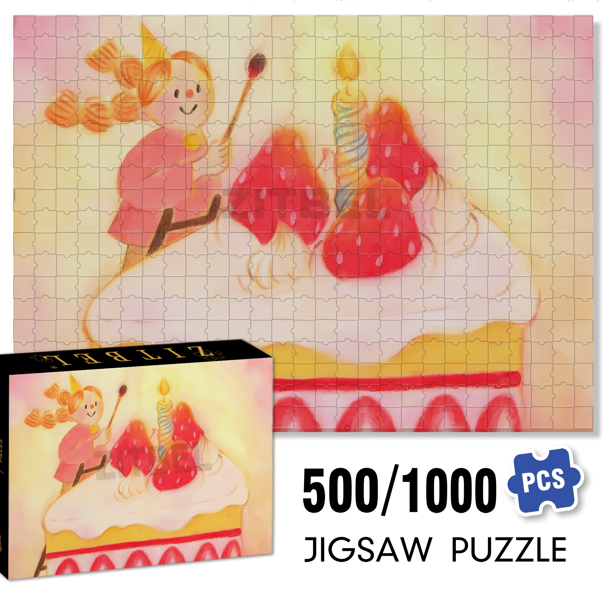 Protagonist 500pcs/1000pcs Jigsaw Puzzle, Scratch-Resistant, Interactive Family Game & Brain-Boosting DIY Decor, Perfect for Halloween, Christmas & New Year Gifts, Family Puzzle Game