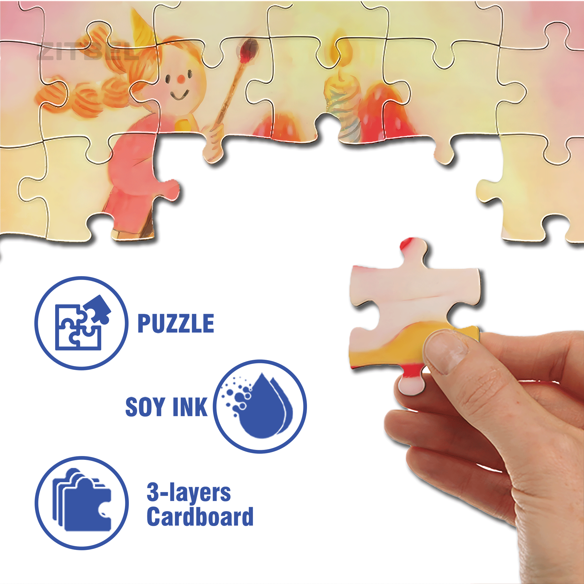 Protagonist 500pcs/1000pcs Jigsaw Puzzle, Scratch-Resistant, Interactive Family Game & Brain-Boosting DIY Decor, Perfect for Halloween, Christmas & New Year Gifts, Family Puzzle Game