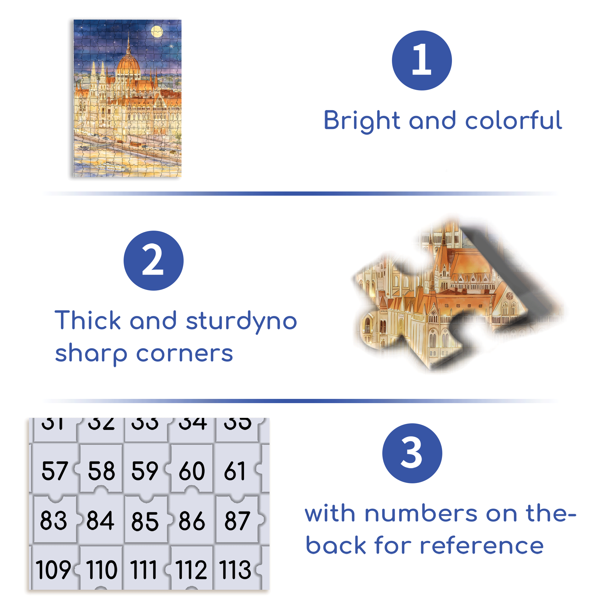 A Round Moon 500pcs/1000pcs Jigsaw Puzzle, Scratch-Resistant, Interactive Family Game & Brain-Boosting DIY Decor, Perfect for Halloween, Christmas & New Year Gifts, Family Puzzle Game