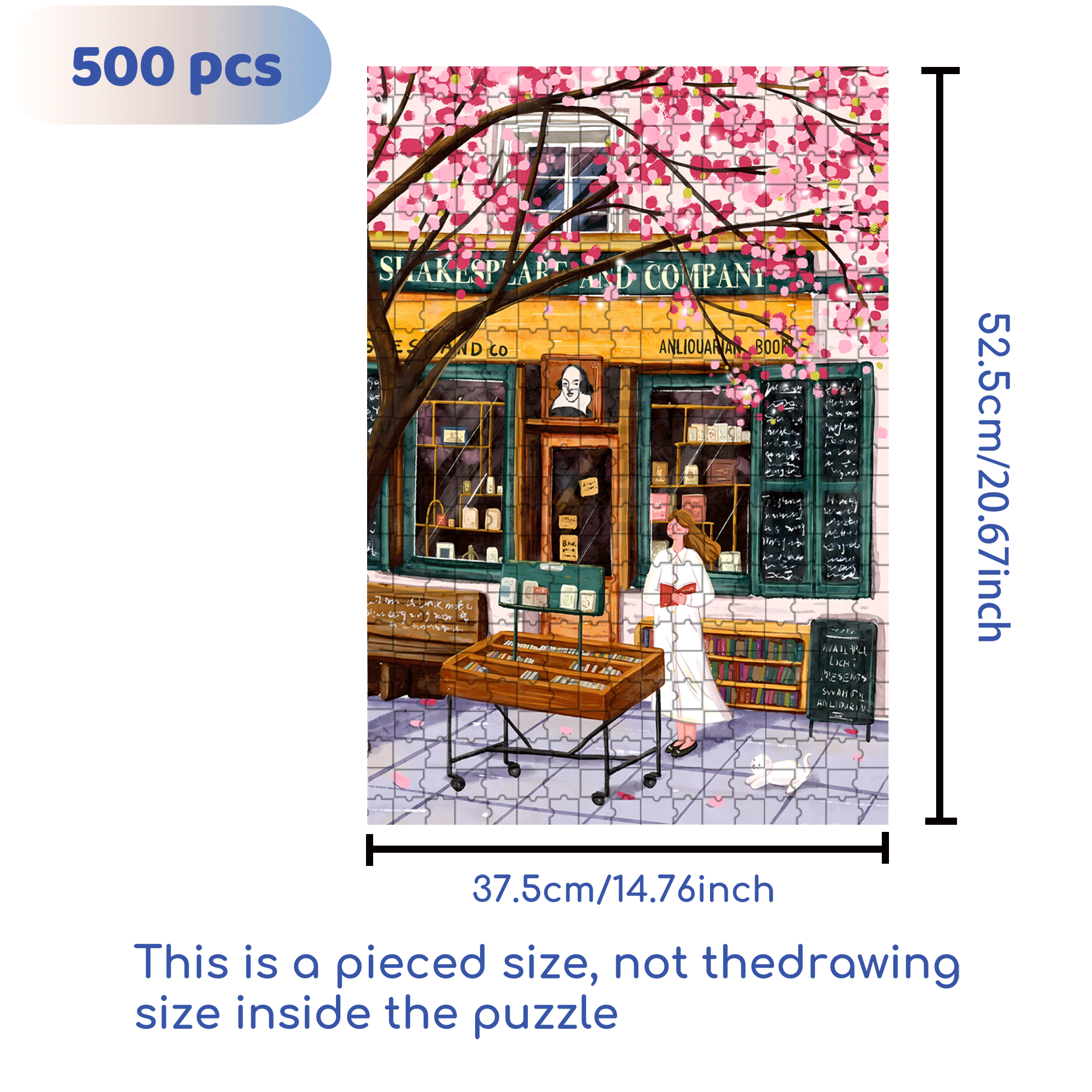 A Whole Spring 500pcs/1000pcs Jigsaw Puzzle, Scratch-Resistant, Interactive Family Game & Brain-Boosting DIY Decor, Perfect for Halloween, Christmas & New Year Gifts, Family Puzzle Game