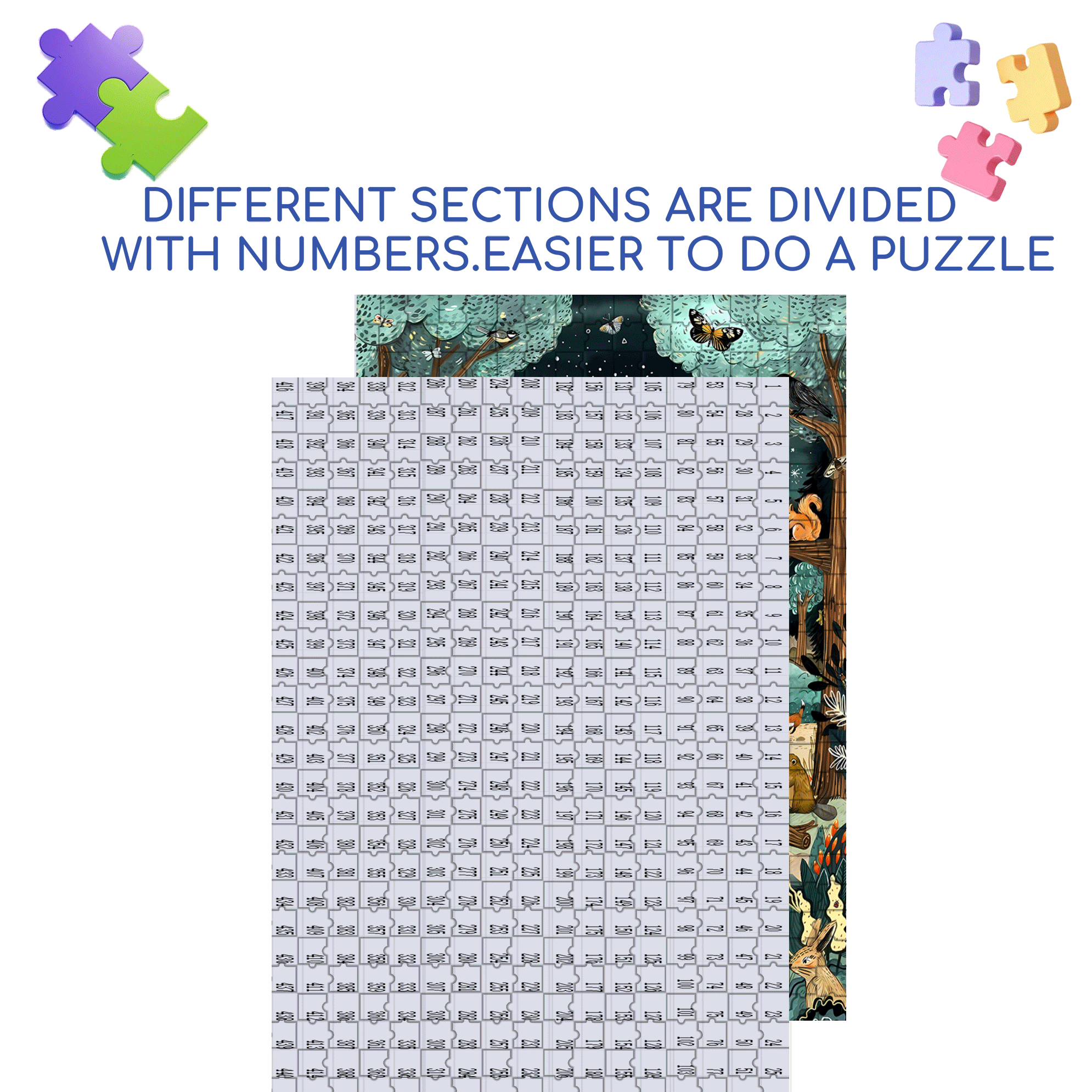 Ancient Fairy Tales 500pcs/1000pcs Jigsaw Puzzle, Scratch-Resistant, Interactive Family Game & Brain-Boosting DIY Decor, Perfect for Halloween, Christmas & New Year Gifts, Family Puzzle Game