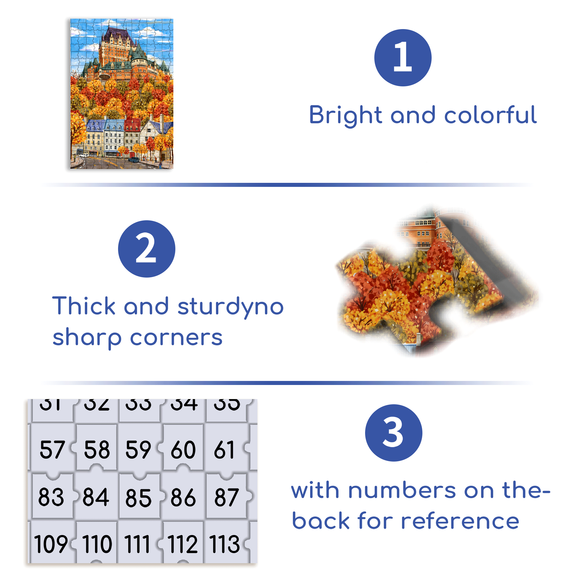Autumn Colorful Forest 500pcs/1000pcs Jigsaw Puzzle, Scratch-Resistant, Interactive Family Game & Brain-Boosting DIY Decor, Perfect for Halloween, Christmas & New Year Gifts, Family Puzzle Game