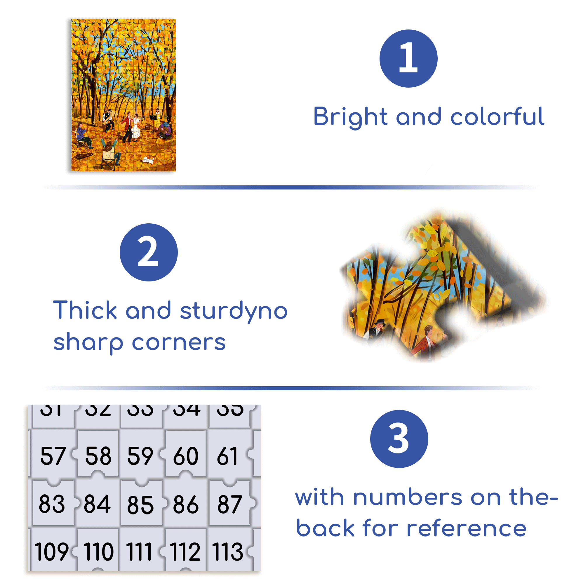 Autumn Dance 500pcs/1000pcs Jigsaw Puzzle, Scratch-Resistant, Interactive Family Game & Brain-Boosting DIY Decor, Perfect for Halloween, Christmas & New Year Gifts, Family Puzzle Game