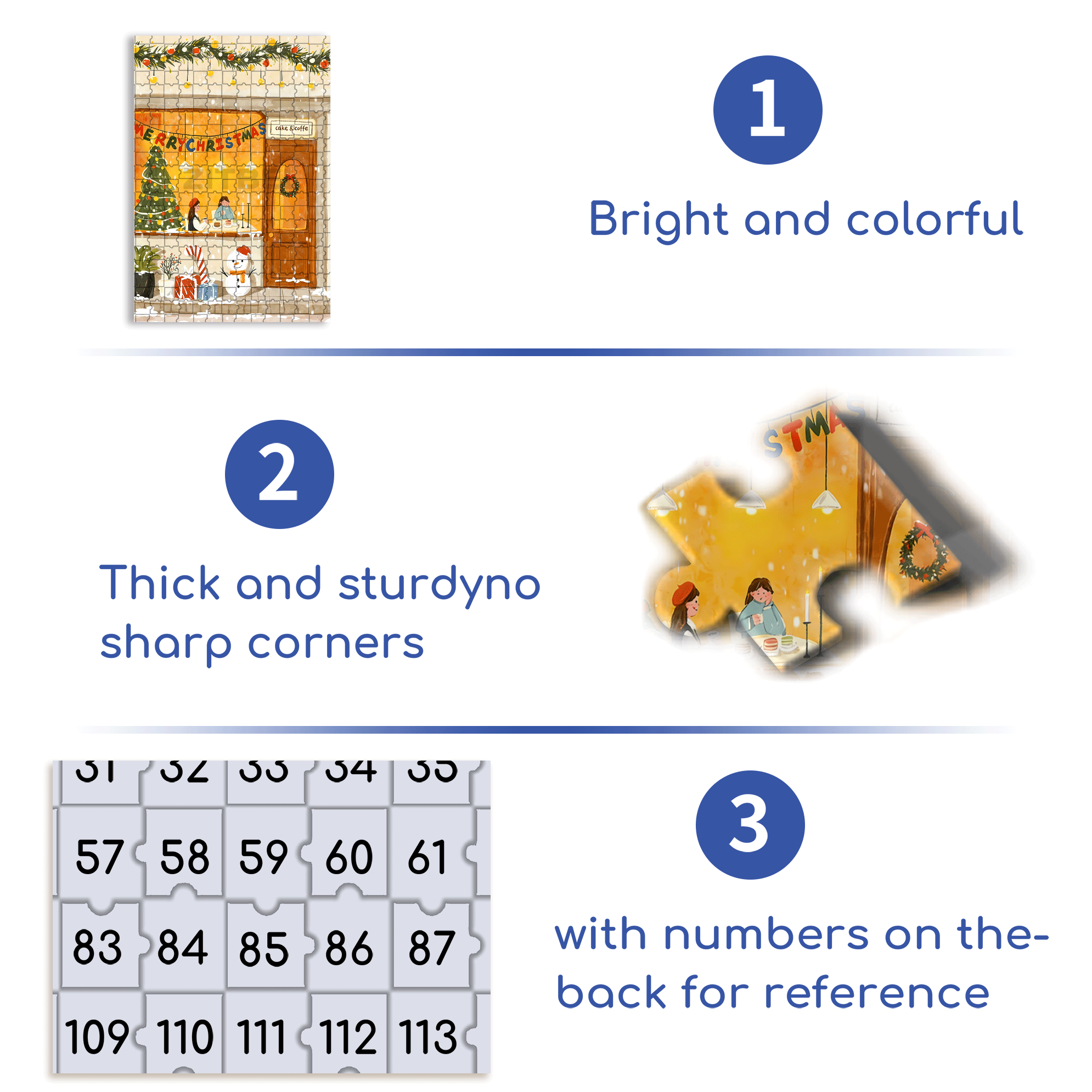 Cake & Coffee 500pcs/1000pcs Jigsaw Puzzle, Scratch-Resistant, Interactive Family Game & Brain-Boosting DIY Decor, Perfect for Halloween, Christmas & New Year Gifts, Family Puzzle Game