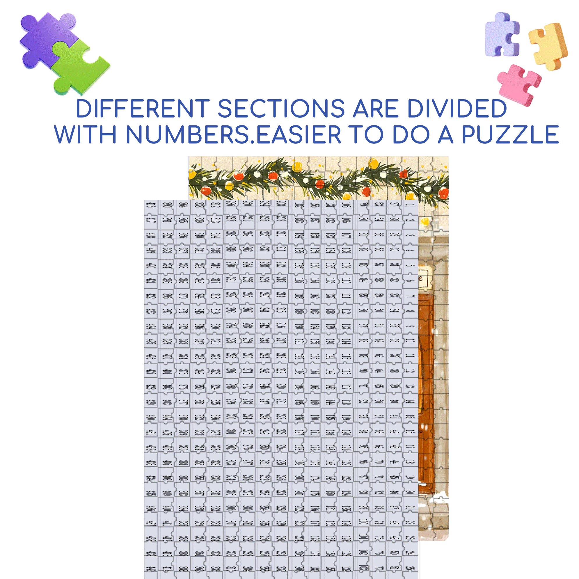 Cake & Coffee 500pcs/1000pcs Jigsaw Puzzle, Scratch-Resistant, Interactive Family Game & Brain-Boosting DIY Decor, Perfect for Halloween, Christmas & New Year Gifts, Family Puzzle Game