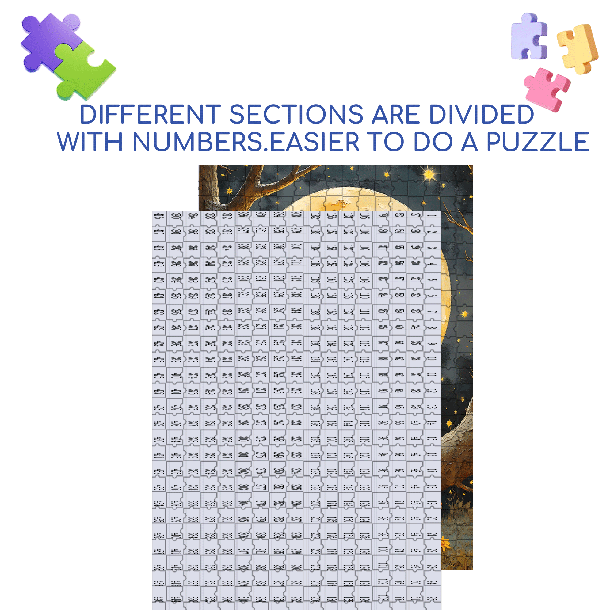 Childhood Memories 12 500pcs/1000pcs Jigsaw Puzzle, Scratch-Resistant, Interactive Family Game & Brain-Boosting DIY Decor, Perfect for Halloween, Christmas & New Year Gifts, Family Puzzle Game
