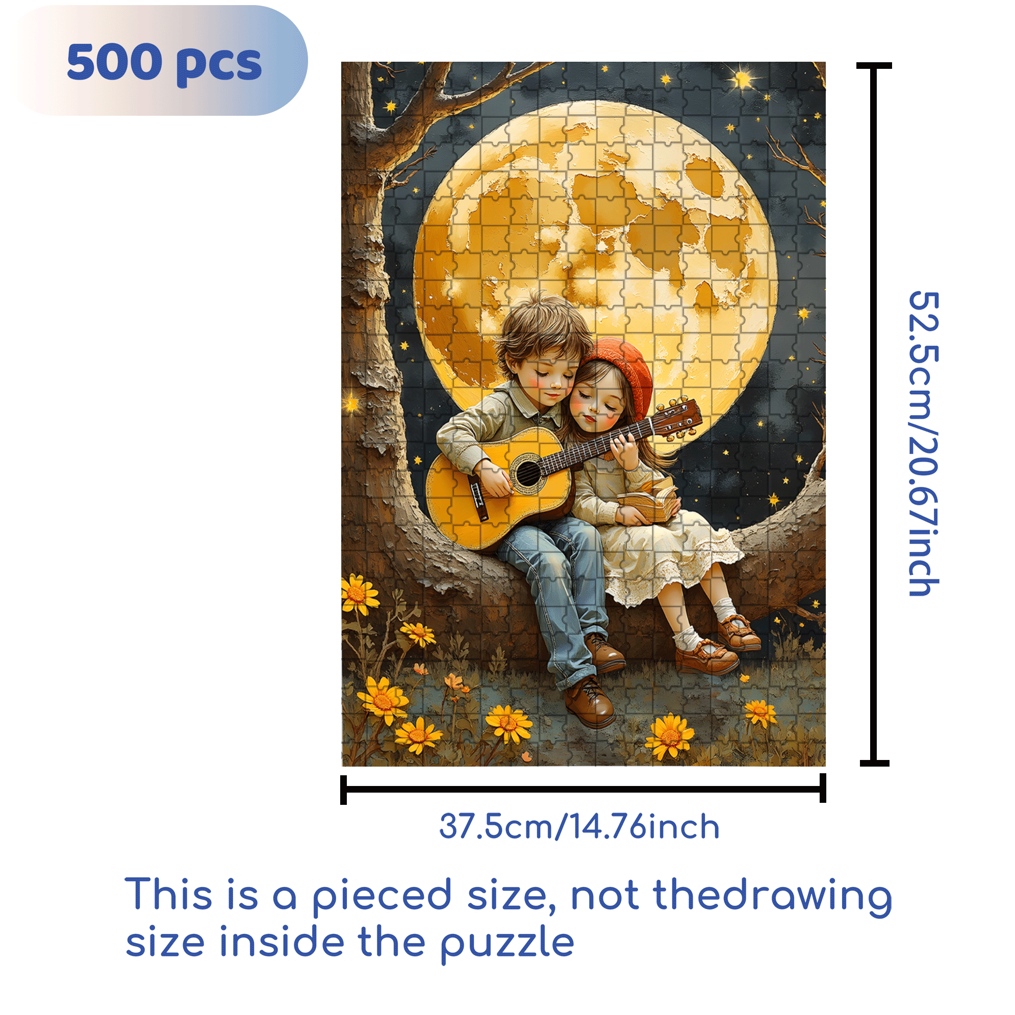 Childhood Memories 12 500pcs/1000pcs Jigsaw Puzzle, Scratch-Resistant, Interactive Family Game & Brain-Boosting DIY Decor, Perfect for Halloween, Christmas & New Year Gifts, Family Puzzle Game