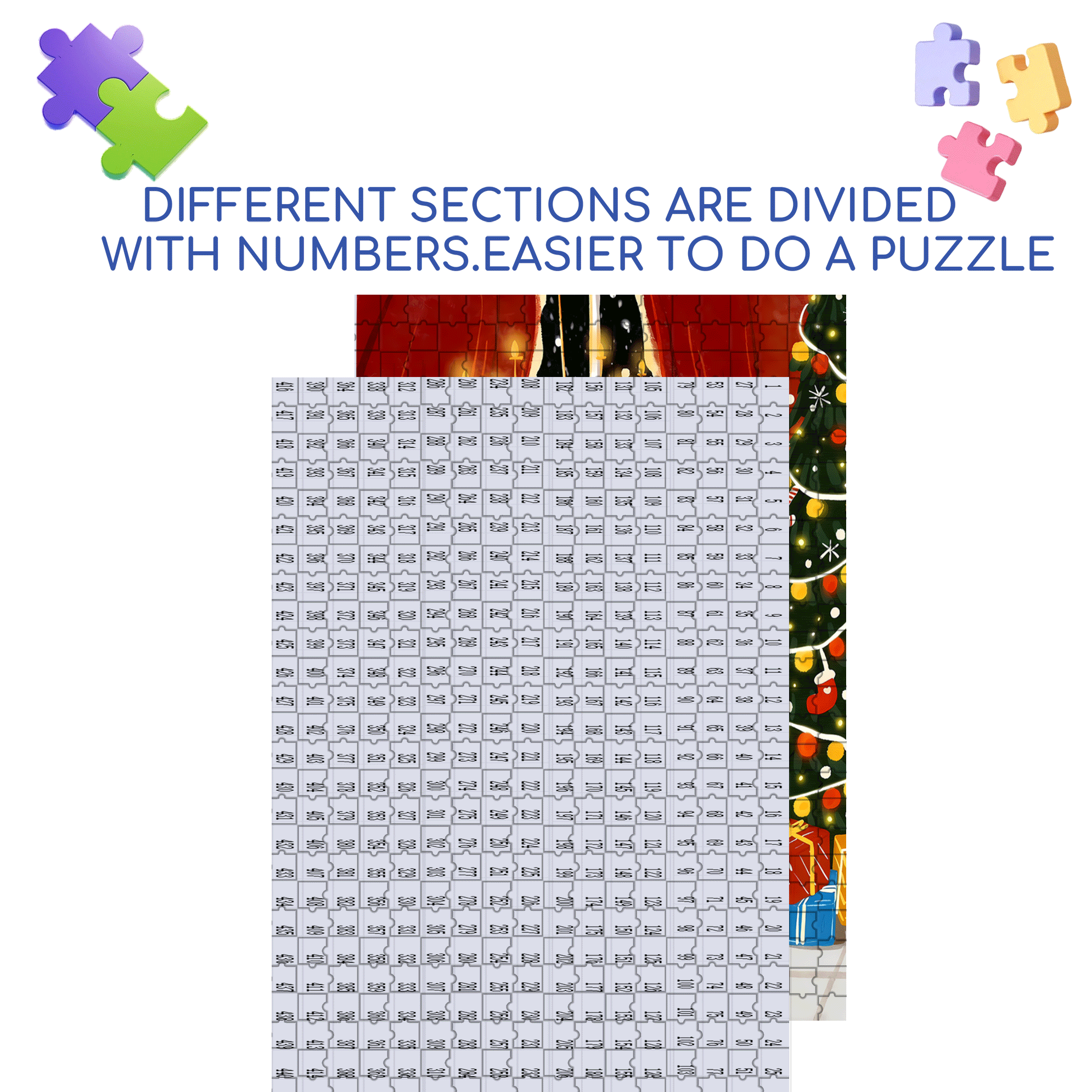 Christmas Prayer 500pcs/1000pcs Jigsaw Puzzle, Scratch-Resistant, Interactive Family Game & Brain-Boosting DIY Decor, Perfect for Halloween, Christmas & New Year Gifts, Family Puzzle Game