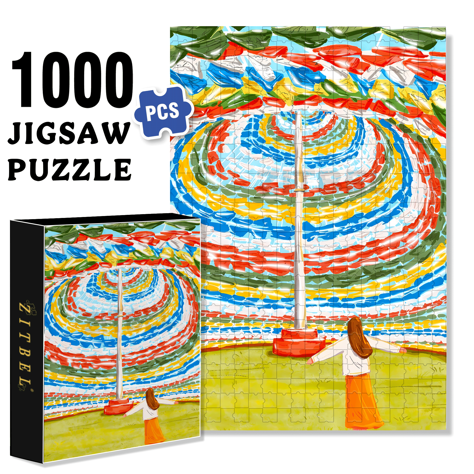 Cleanse The Soul 500pcs/1000pcs Jigsaw Puzzle, Scratch-Resistant, Interactive Family Game & Brain-Boosting DIY Decor, Perfect for Halloween, Christmas & New Year Gifts, Family Puzzle Game