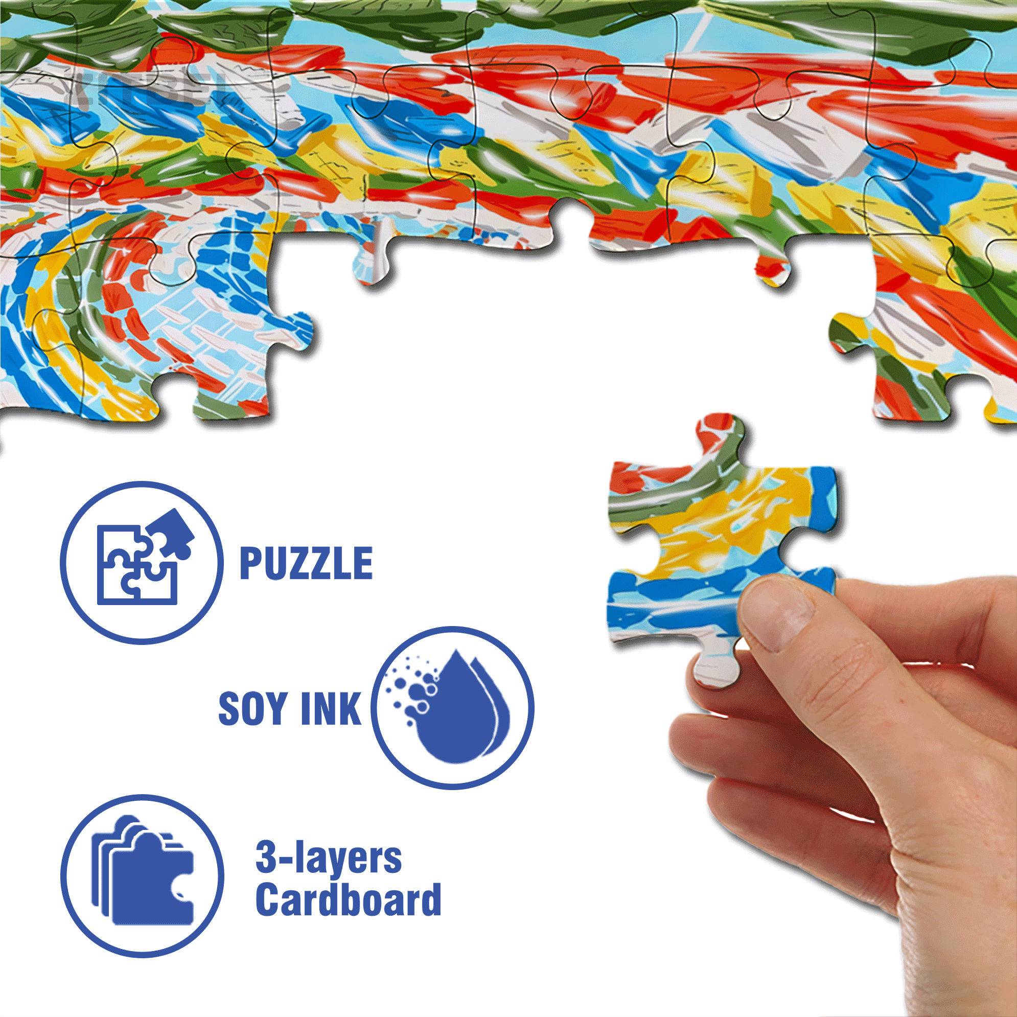 Cleanse The Soul 500pcs/1000pcs Jigsaw Puzzle, Scratch-Resistant, Interactive Family Game & Brain-Boosting DIY Decor, Perfect for Halloween, Christmas & New Year Gifts, Family Puzzle Game