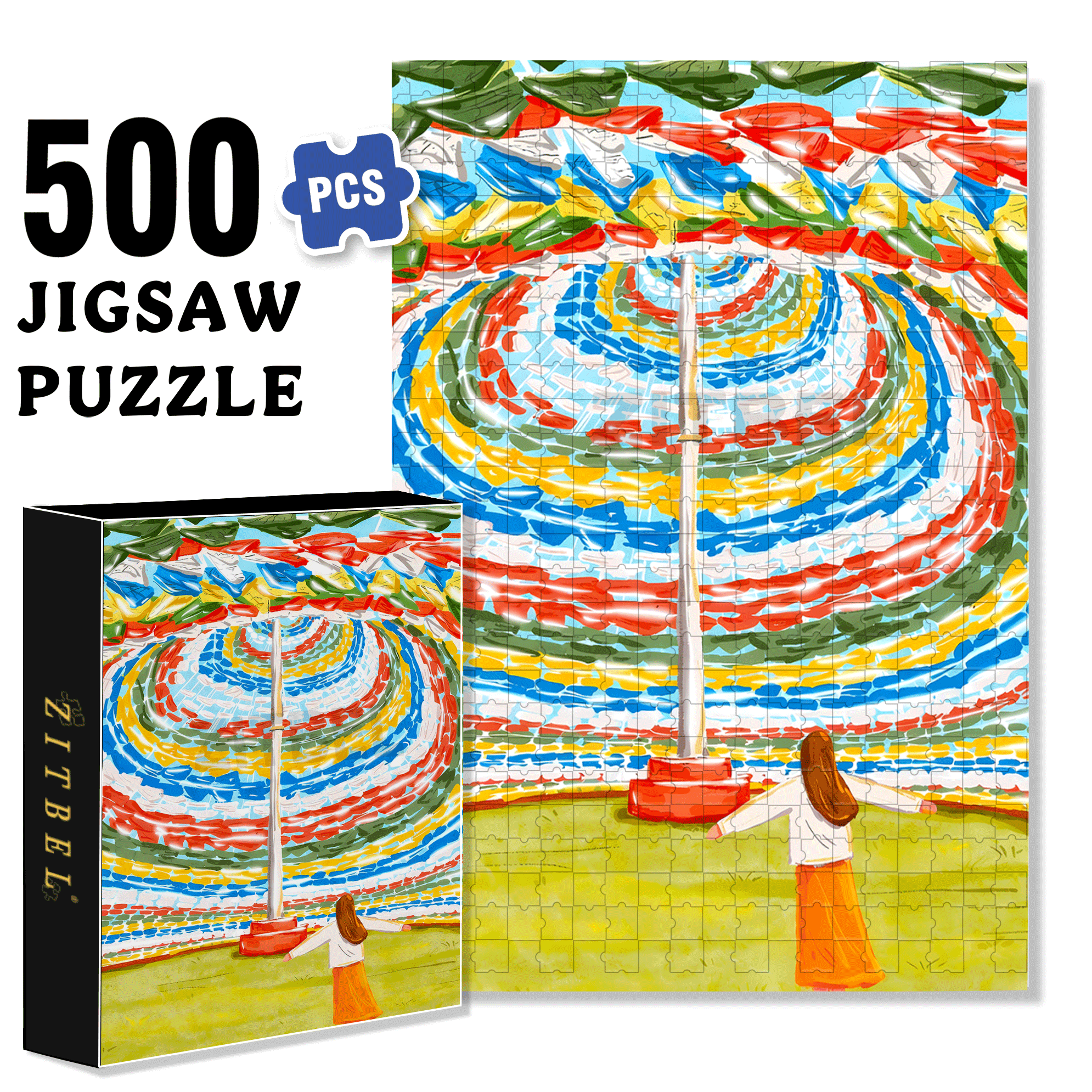 Cleanse The Soul 500pcs/1000pcs Jigsaw Puzzle, Scratch-Resistant, Interactive Family Game & Brain-Boosting DIY Decor, Perfect for Halloween, Christmas & New Year Gifts, Family Puzzle Game