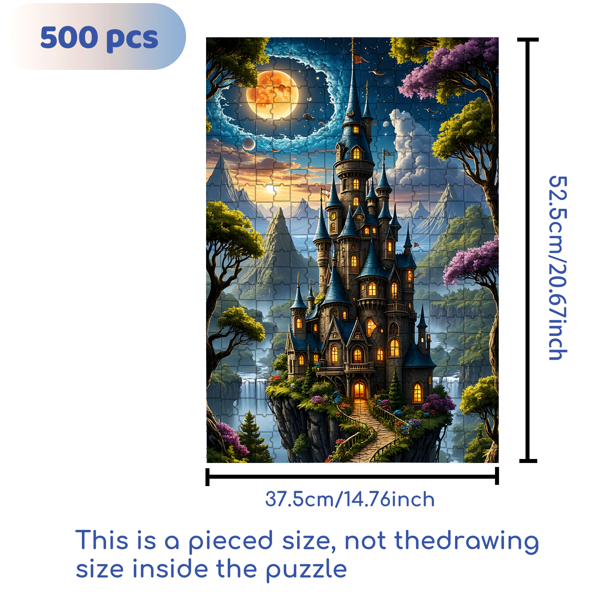 Confusing Times 500pcs/1000pcs Jigsaw Puzzle, Scratch-Resistant, Interactive Family Game & Brain-Boosting DIY Decor, Perfect for Halloween, Christmas & New Year Gifts, Family Puzzle Game