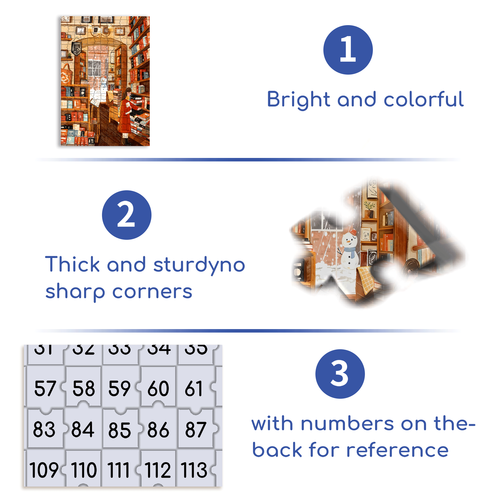 Cute Little Black Cat 500pcs/1000pcs Jigsaw Puzzle, Scratch-Resistant, Interactive Family Game & Brain-Boosting DIY Decor, Perfect for Halloween, Christmas & New Year Gifts, Family Puzzle Game
