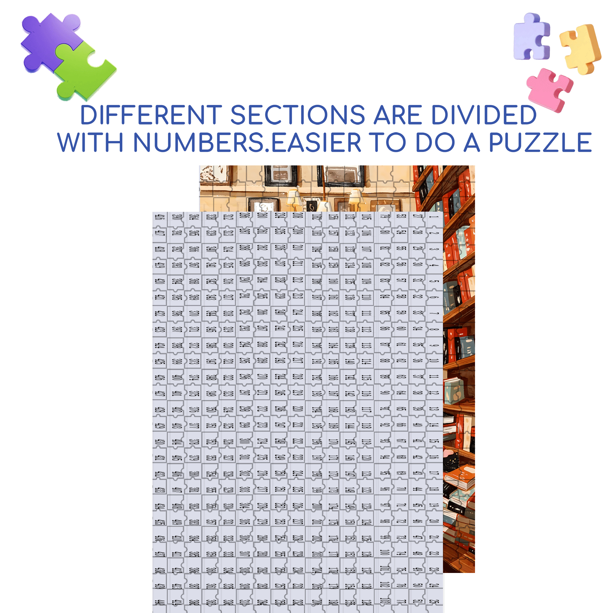 Cute Little Black Cat 500pcs/1000pcs Jigsaw Puzzle, Scratch-Resistant, Interactive Family Game & Brain-Boosting DIY Decor, Perfect for Halloween, Christmas & New Year Gifts, Family Puzzle Game