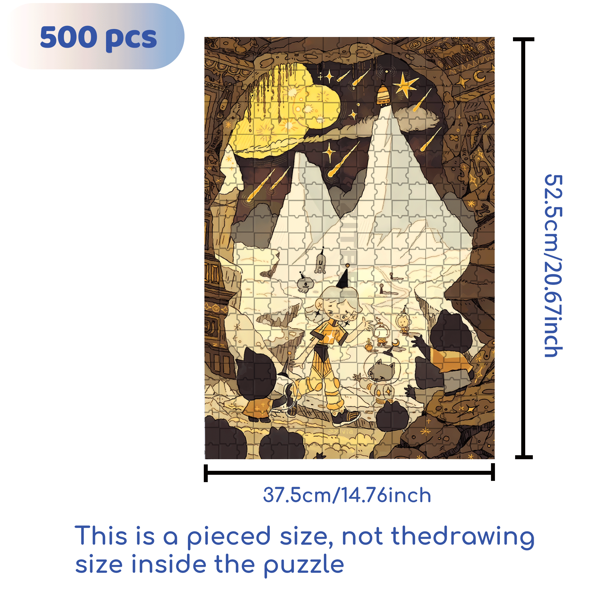 Departure 500pcs/1000pcs Jigsaw Puzzle, Scratch-Resistant, Interactive Family Game & Brain-Boosting DIY Decor, Perfect for Halloween, Christmas & New Year Gifts, Family Puzzle Game