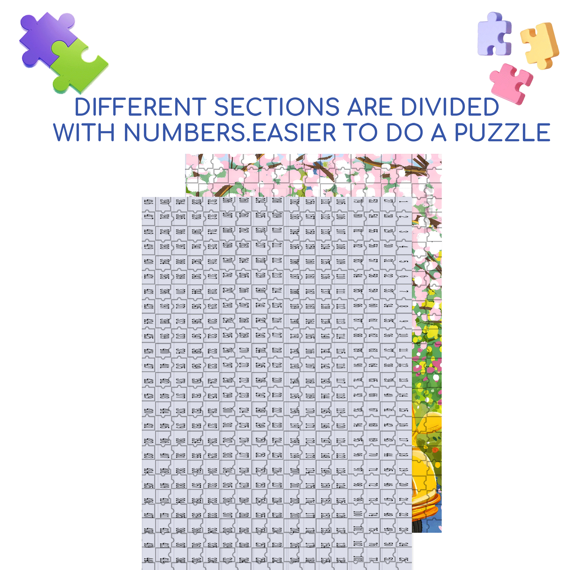 Expectations for Spring 500pcs/1000pcs Jigsaw Puzzle, Scratch-Resistant, Interactive Family Game & Brain-Boosting DIY Decor, Perfect for Halloween, Christmas & New Year Gifts, Family Puzzle Game