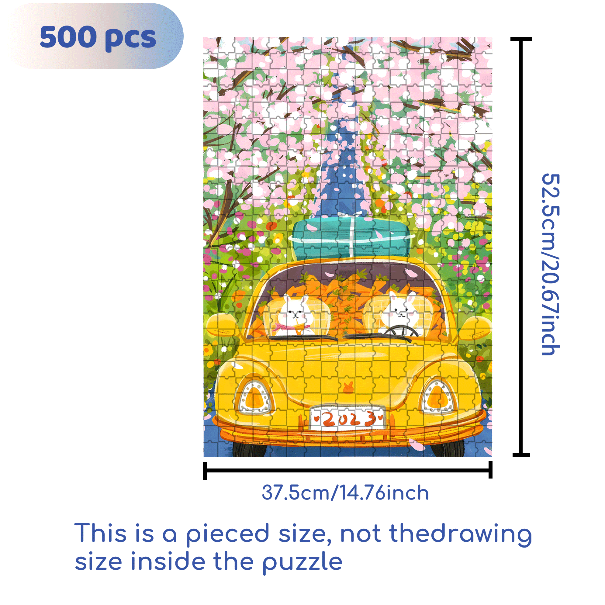 Expectations for Spring 500pcs/1000pcs Jigsaw Puzzle, Scratch-Resistant, Interactive Family Game & Brain-Boosting DIY Decor, Perfect for Halloween, Christmas & New Year Gifts, Family Puzzle Game