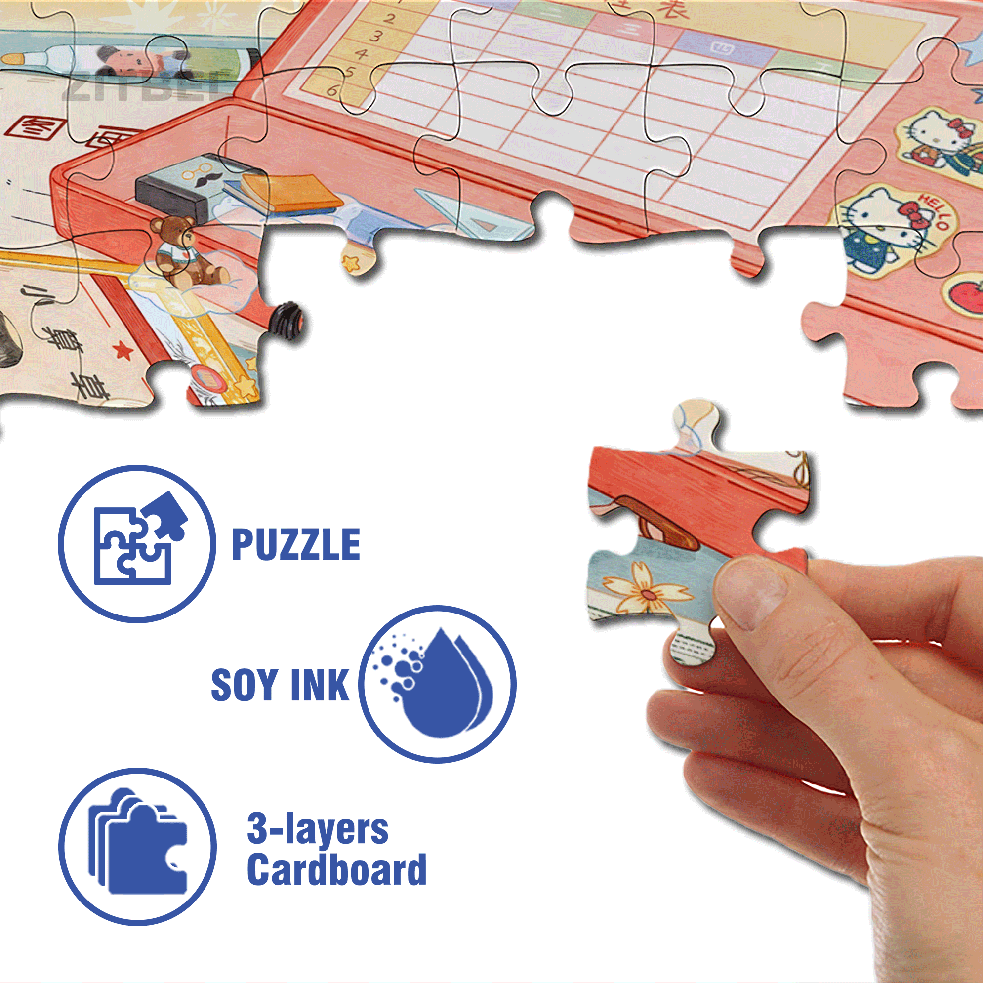I Miss Summer 500pcs/1000pcs Jigsaw Puzzle, Scratch-Resistant, Interactive Family Game & Brain-Boosting DIY Decor, Perfect for Halloween, Christmas & New Year Gifts, Family Puzzle Game