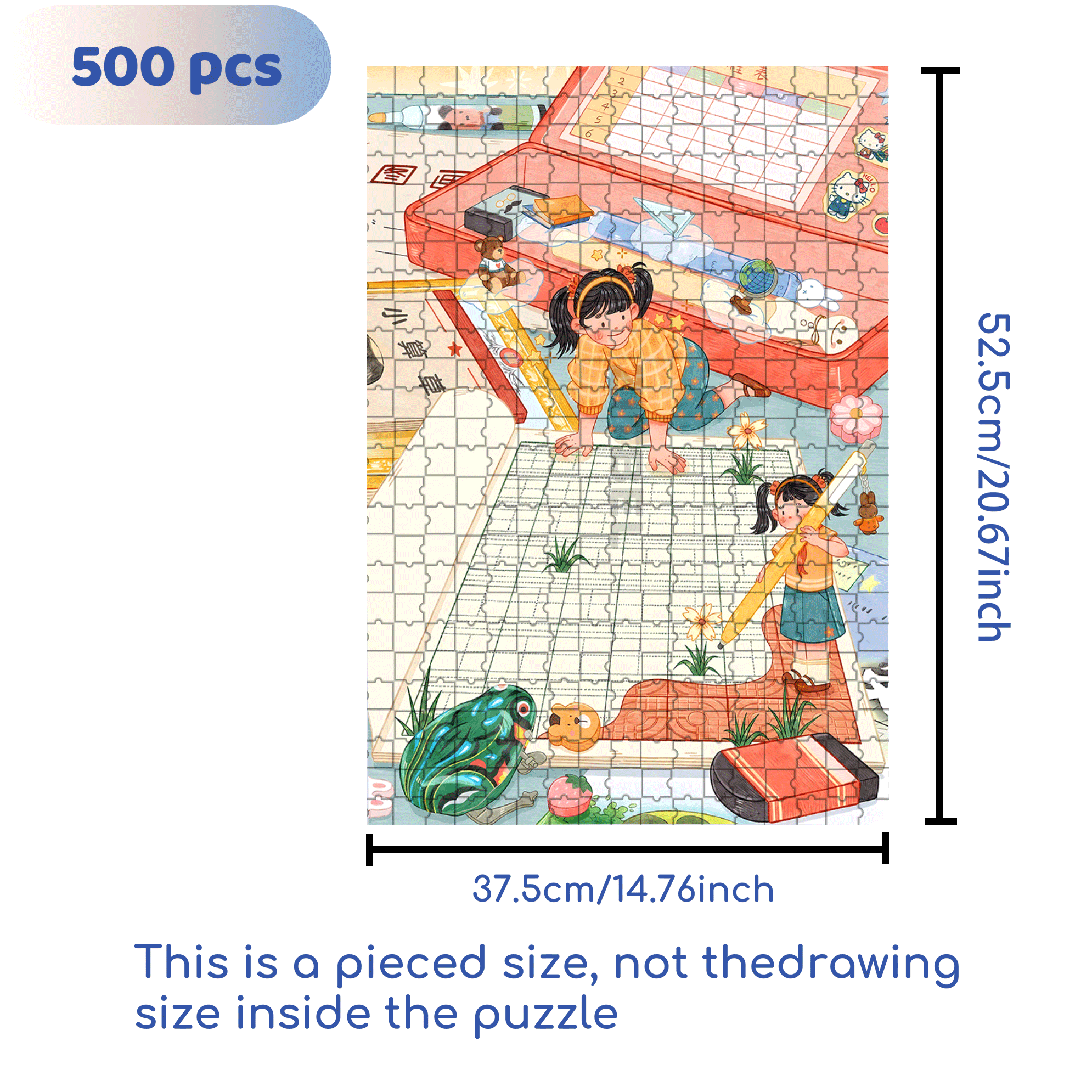 I Miss Summer 500pcs/1000pcs Jigsaw Puzzle, Scratch-Resistant, Interactive Family Game & Brain-Boosting DIY Decor, Perfect for Halloween, Christmas & New Year Gifts, Family Puzzle Game