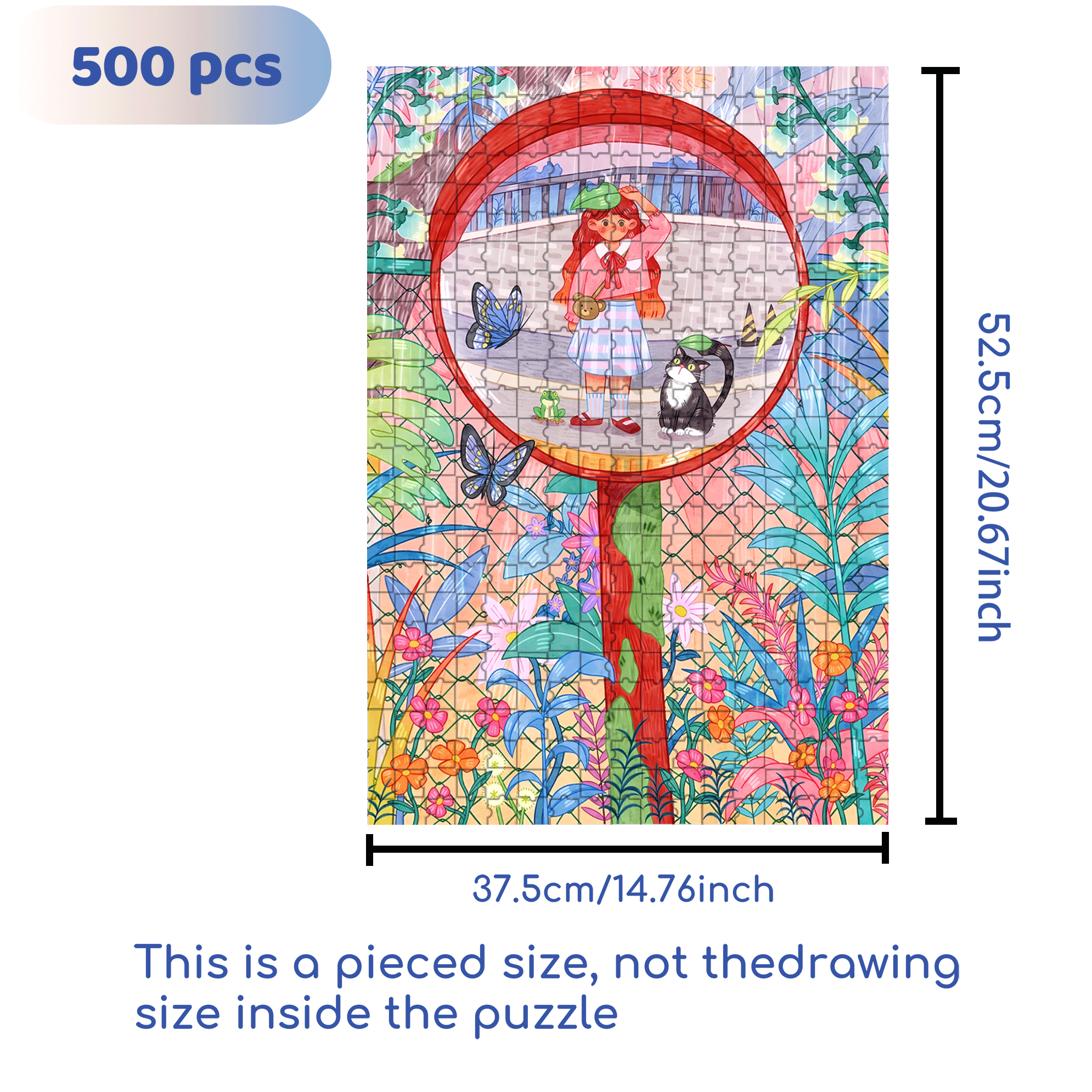 Leaf Shelter 500pcs/1000pcs Jigsaw Puzzle, Scratch-Resistant, Interactive Family Game & Brain-Boosting DIY Decor, Perfect for Halloween, Christmas & New Year Gifts, Family Puzzle Game