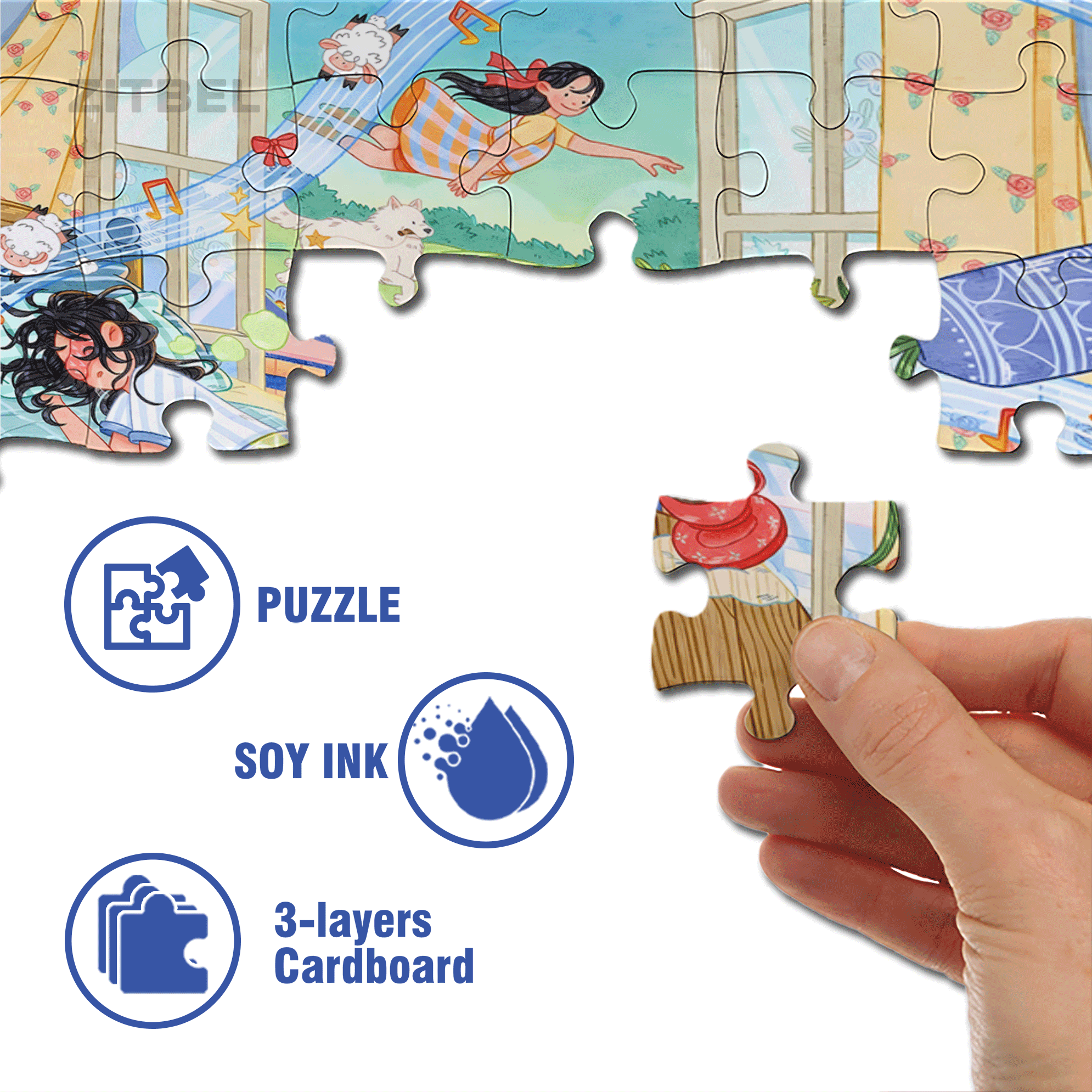 Own This Moment 500pcs/1000pcs Jigsaw Puzzle, Scratch-Resistant, Interactive Family Game & Brain-Boosting DIY Decor, Perfect for Halloween, Christmas & New Year Gifts, Family Puzzle Game