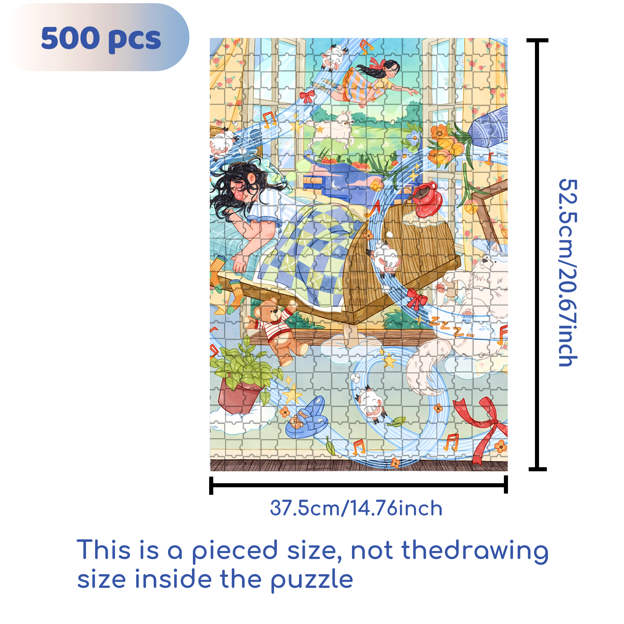 Own This Moment 500pcs/1000pcs Jigsaw Puzzle, Scratch-Resistant, Interactive Family Game & Brain-Boosting DIY Decor, Perfect for Halloween, Christmas & New Year Gifts, Family Puzzle Game
