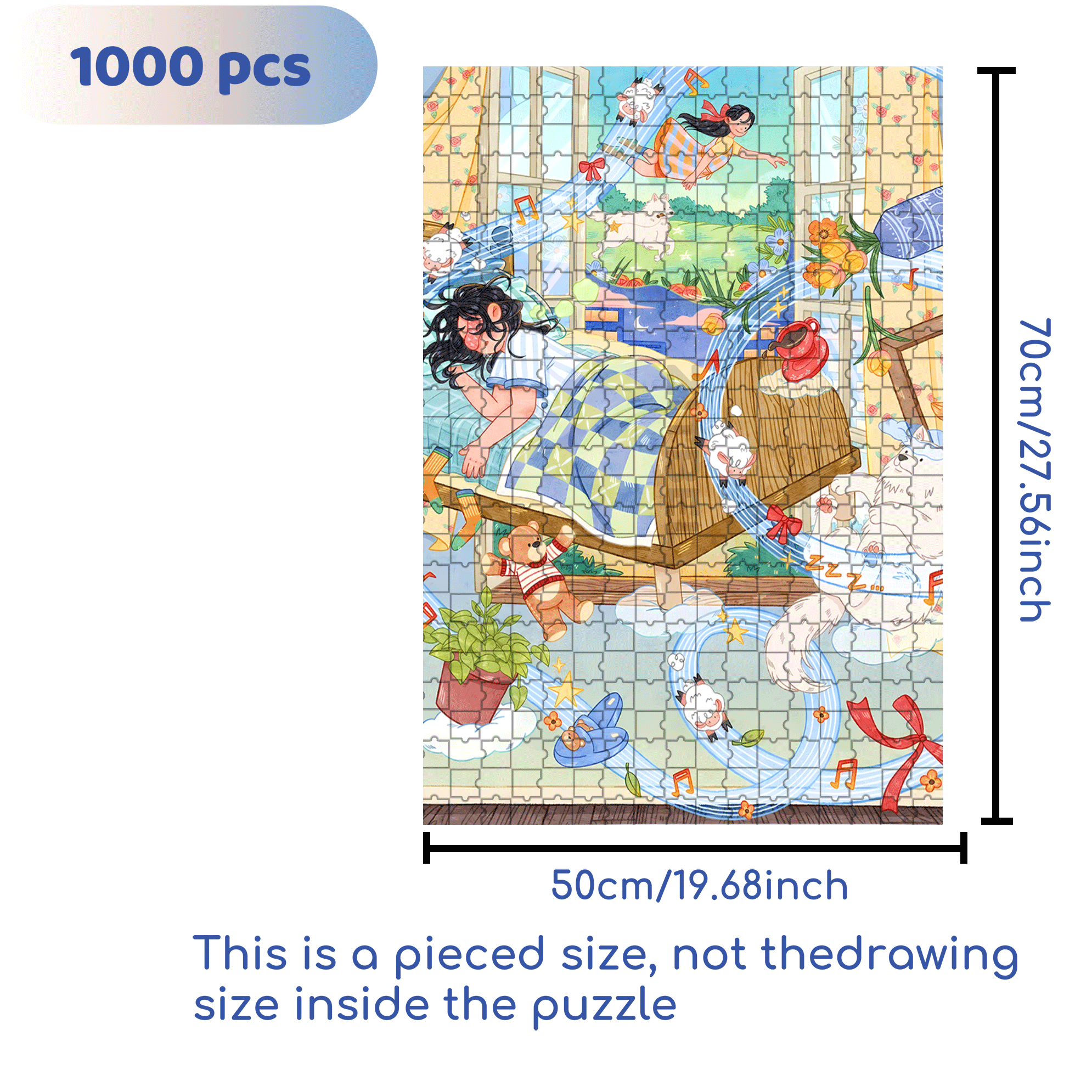 Own This Moment 500pcs/1000pcs Jigsaw Puzzle, Scratch-Resistant, Interactive Family Game & Brain-Boosting DIY Decor, Perfect for Halloween, Christmas & New Year Gifts, Family Puzzle Game