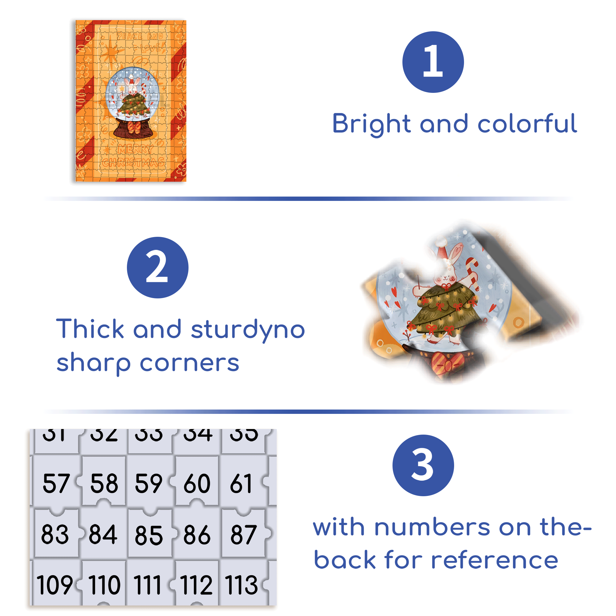 Peace & Love 500pcs/1000pcs Jigsaw Puzzle, Scratch-Resistant, Interactive Family Game & Brain-Boosting DIY Decor, Perfect for Halloween, Christmas & New Year Gifts, Family Puzzle Game