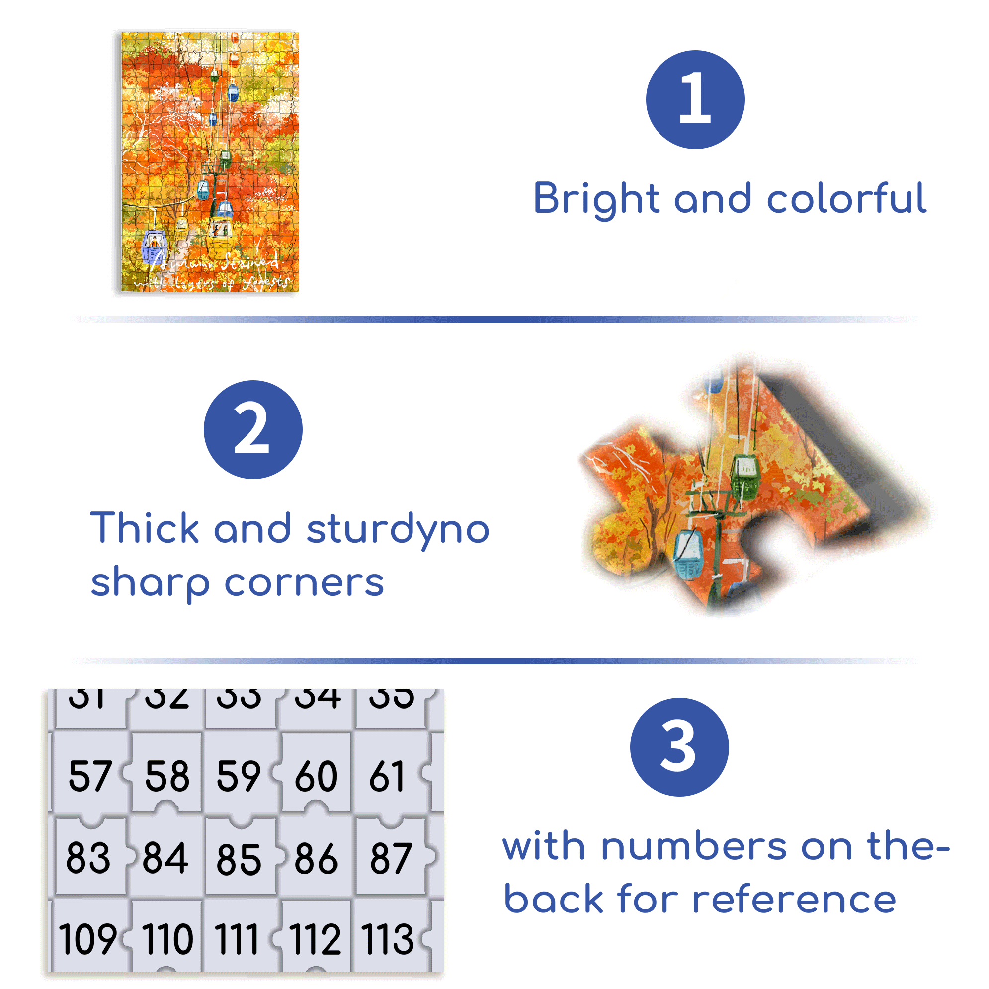 Record Autumn with Painting 2 500pcs/1000pcs Jigsaw Puzzle, Scratch-Resistant, Interactive Family Game & Brain-Boosting DIY Decor, Perfect for Halloween, Christmas & New Year Gifts, Family Puzzle Game