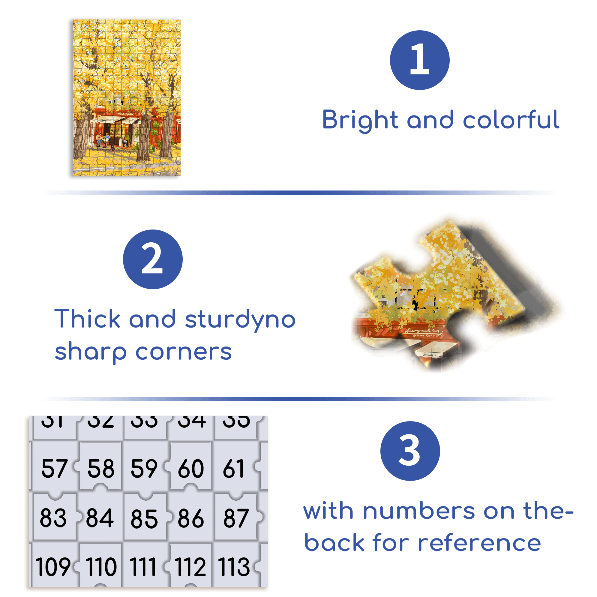 Record Autumn with Painting 3 500pcs/1000pcs Jigsaw Puzzle, Scratch-Resistant, Interactive Family Game & Brain-Boosting DIY Decor, Perfect for Halloween, Christmas & New Year Gifts, Family Puzzle Game