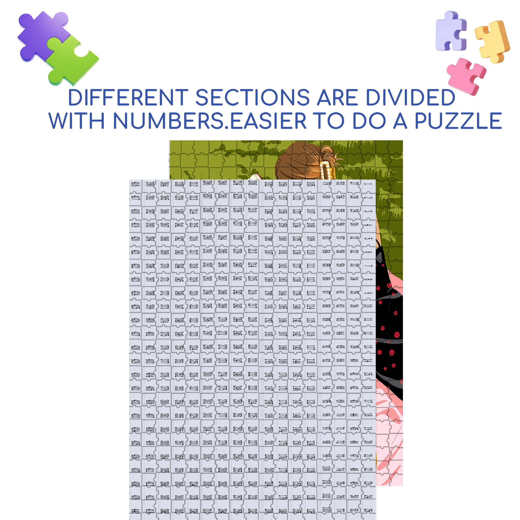 Gentle Colors 500pcs/1000pcs Jigsaw Puzzle, Scratch-Resistant, Interactive Family Game & Brain-Boosting DIY Decor, Perfect for Halloween, Christmas & New Year Gifts, Family Puzzle Game