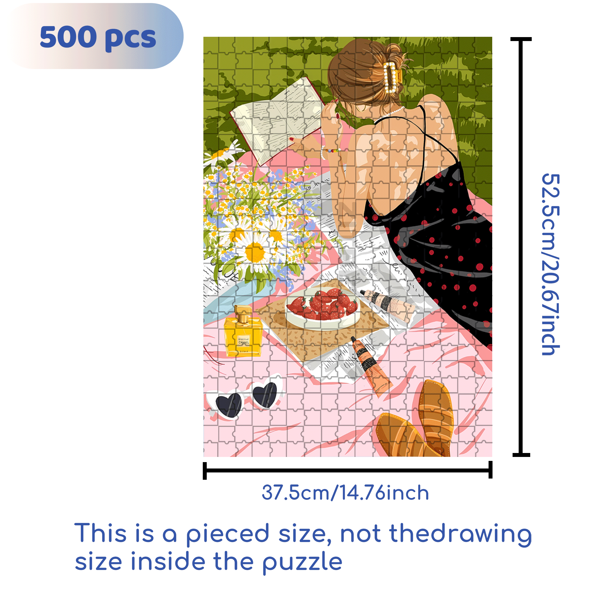 Gentle Colors 500pcs/1000pcs Jigsaw Puzzle, Scratch-Resistant, Interactive Family Game & Brain-Boosting DIY Decor, Perfect for Halloween, Christmas & New Year Gifts, Family Puzzle Game