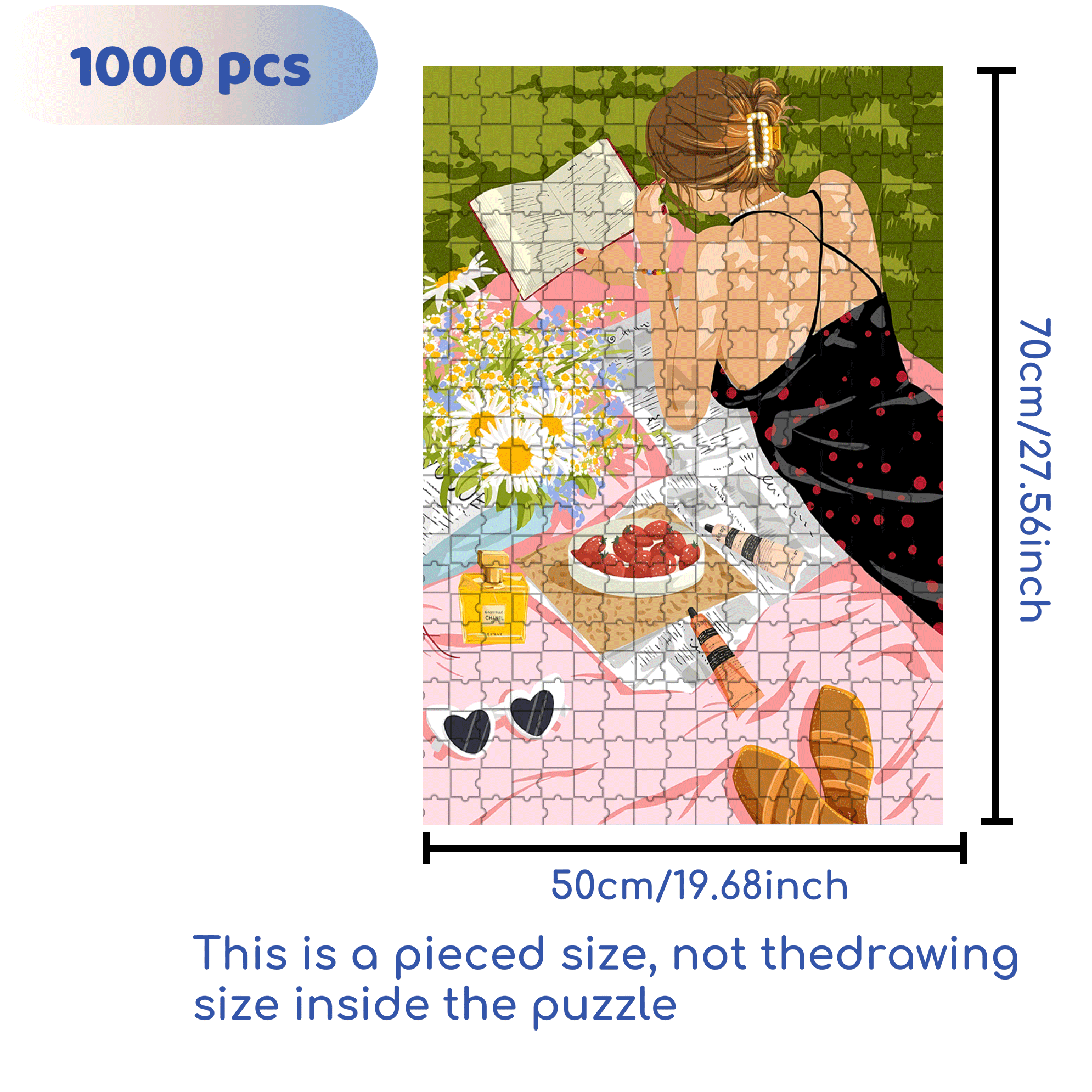 Gentle Colors 500pcs/1000pcs Jigsaw Puzzle, Scratch-Resistant, Interactive Family Game & Brain-Boosting DIY Decor, Perfect for Halloween, Christmas & New Year Gifts, Family Puzzle Game