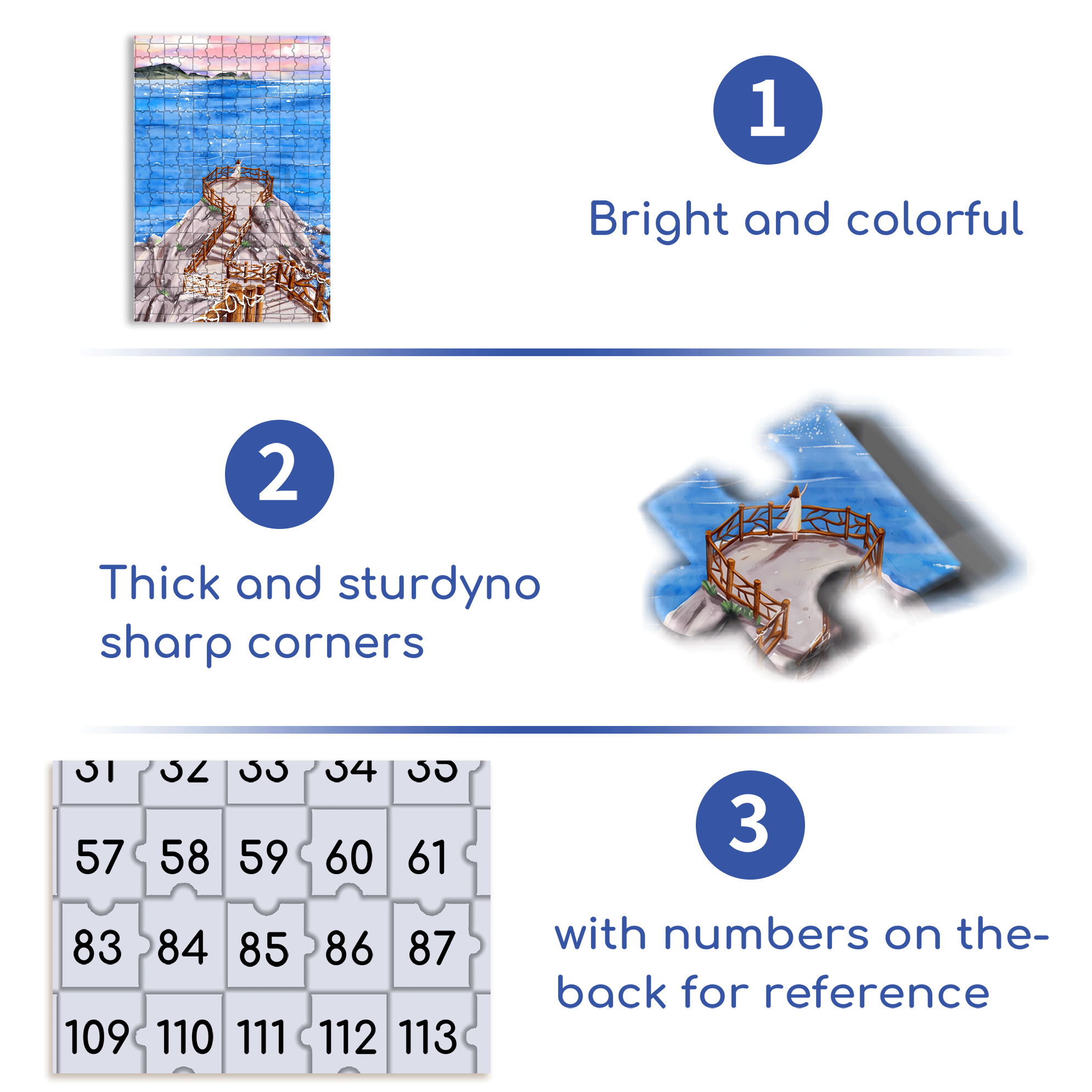 Go To See The Sea 2 500pcs/1000pcs Jigsaw Puzzle, Scratch-Resistant, Interactive Family Game & Brain-Boosting DIY Decor, Perfect for Halloween, Christmas & New Year Gifts, Family Puzzle Game