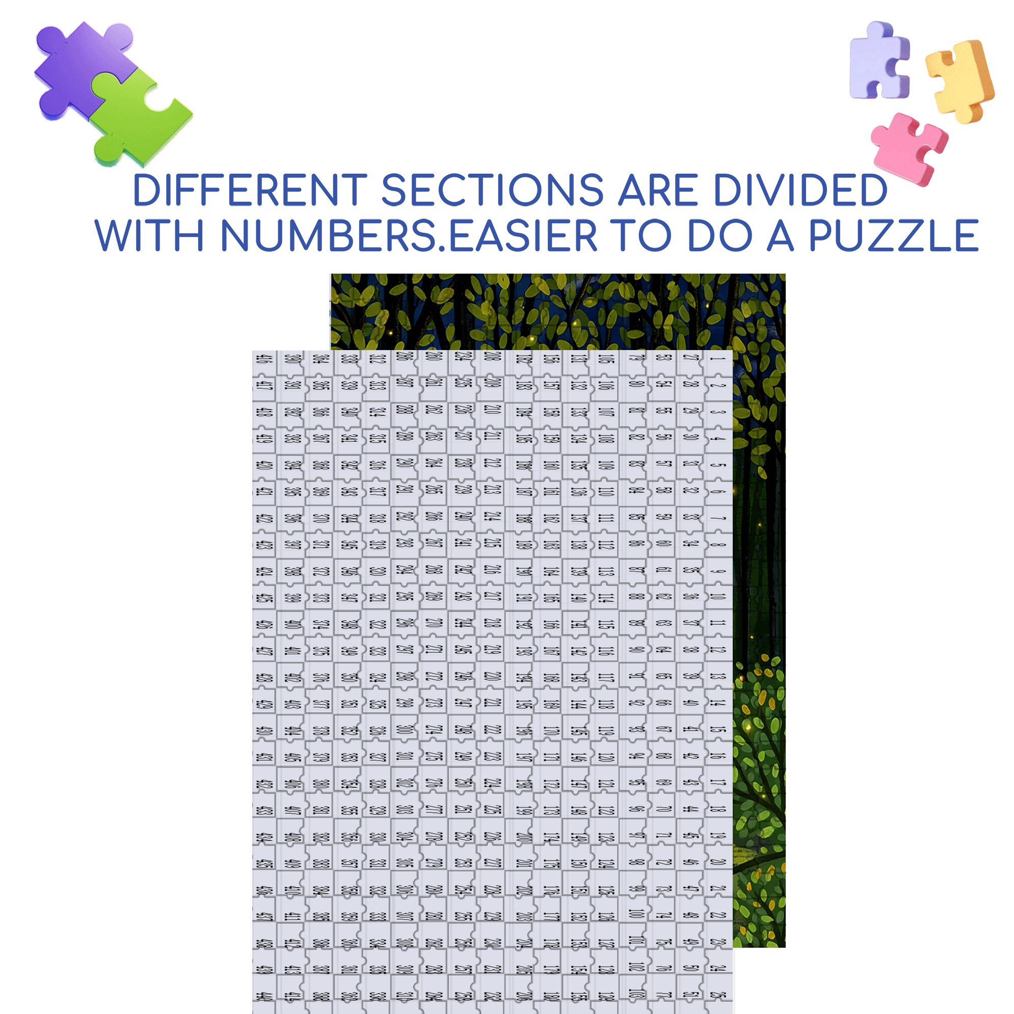 Goodbye Firefly 500pcs/1000pcs Jigsaw Puzzle, Scratch-Resistant, Interactive Family Game & Brain-Boosting DIY Decor, Perfect for Halloween, Christmas & New Year Gifts, Family Puzzle Game