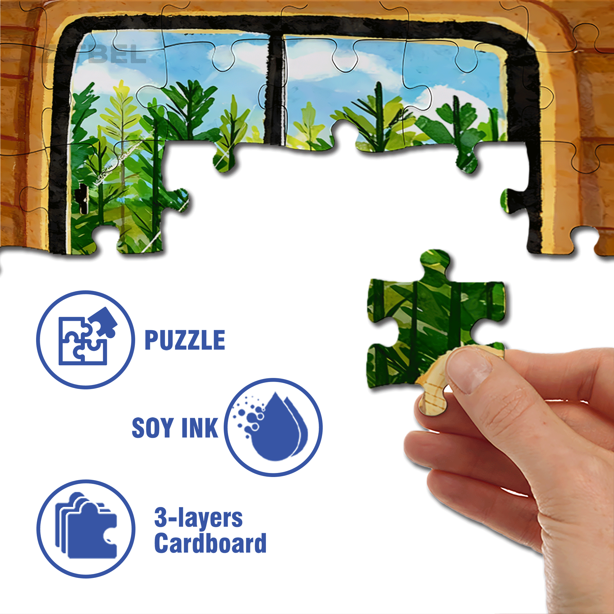 Hi 500pcs/1000pcs Jigsaw Puzzle, Scratch-Resistant, Interactive Family Game & Brain-Boosting DIY Decor, Perfect for Halloween, Christmas & New Year Gifts, Family Puzzle Game