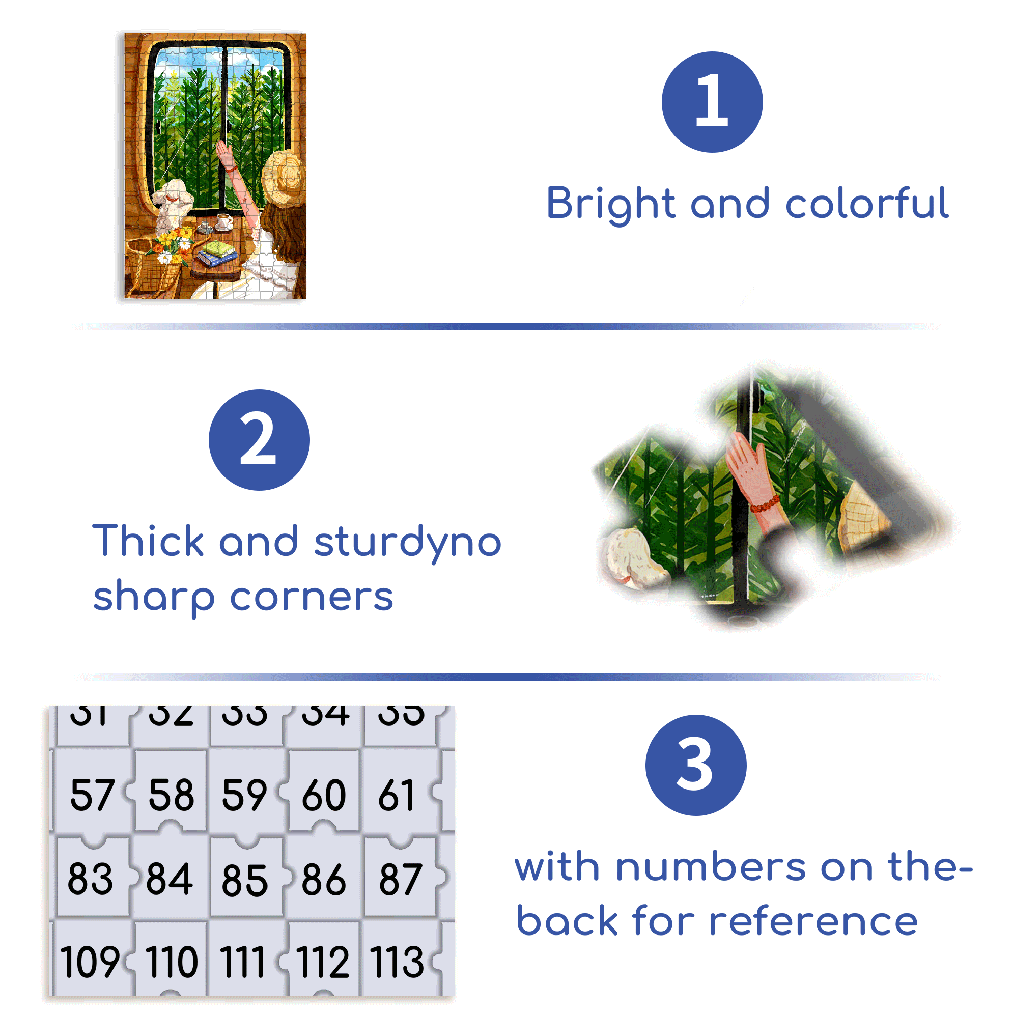 Hi 500pcs/1000pcs Jigsaw Puzzle, Scratch-Resistant, Interactive Family Game & Brain-Boosting DIY Decor, Perfect for Halloween, Christmas & New Year Gifts, Family Puzzle Game