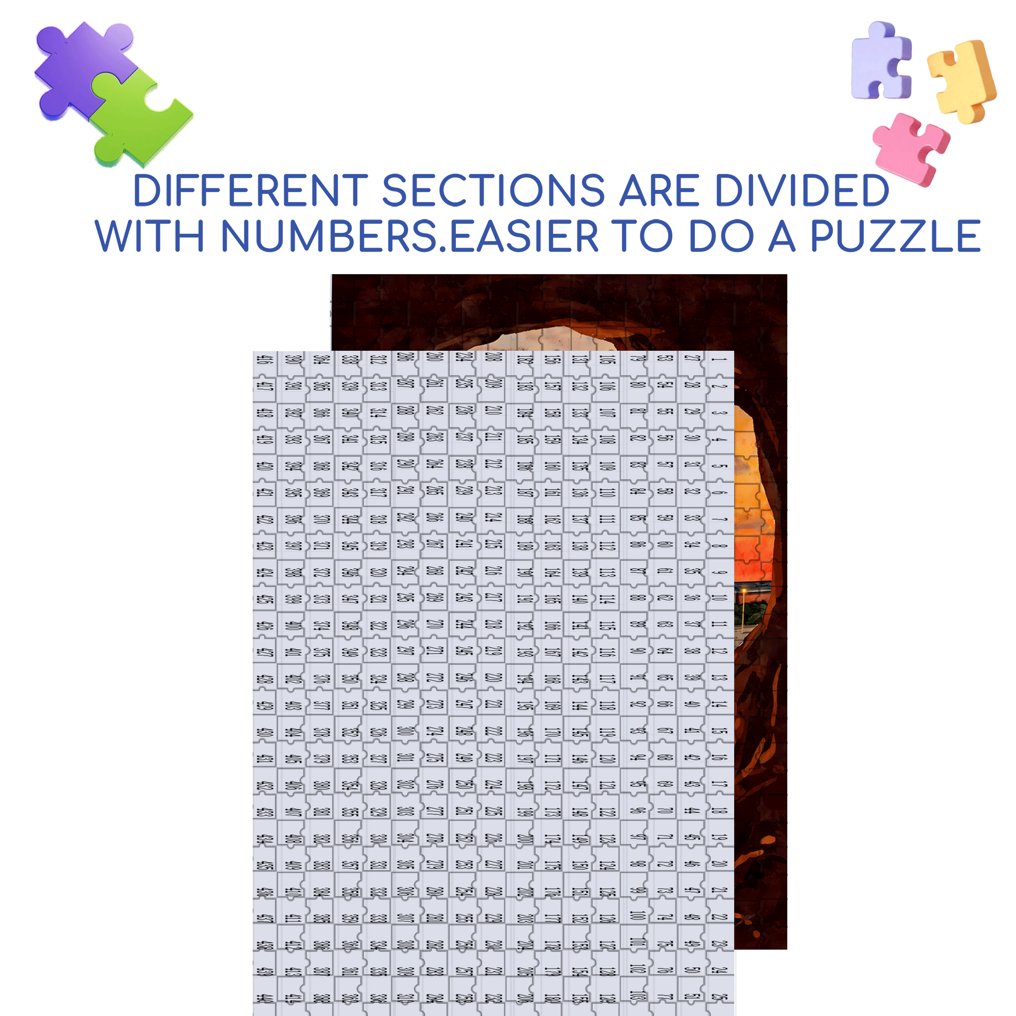 Hidden But Beautiful Spot 500pcs/1000pcs Jigsaw Puzzle, Scratch-Resistant, Interactive Family Game & Brain-Boosting DIY Decor, Perfect for Halloween, Christmas & New Year Gifts, Family Puzzle Game