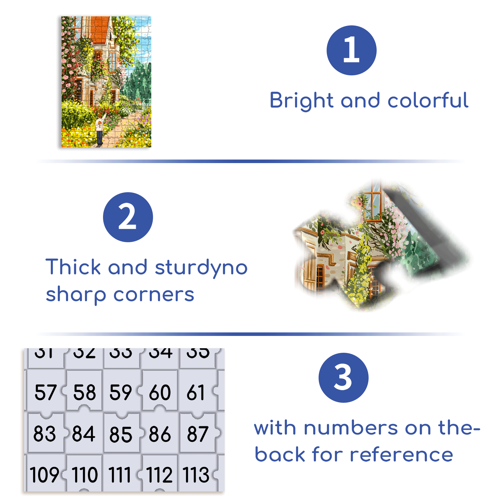 Honey 500pcs/1000pcs Jigsaw Puzzle, Scratch-Resistant, Interactive Family Game & Brain-Boosting DIY Decor, Perfect for Halloween, Christmas & New Year Gifts, Family Puzzle Game