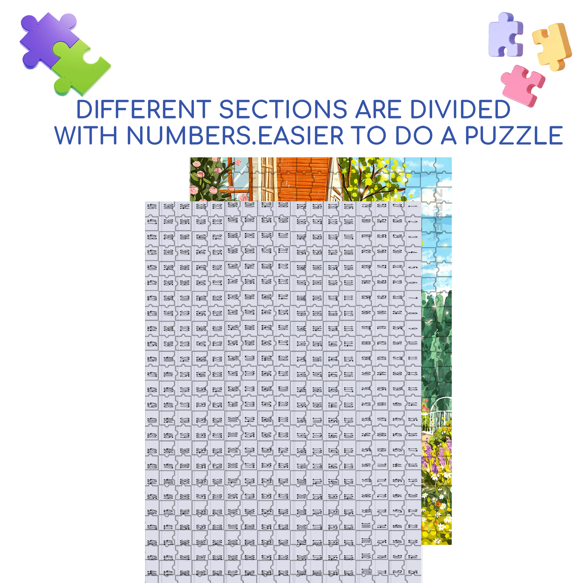 Honey 500pcs/1000pcs Jigsaw Puzzle, Scratch-Resistant, Interactive Family Game & Brain-Boosting DIY Decor, Perfect for Halloween, Christmas & New Year Gifts, Family Puzzle Game