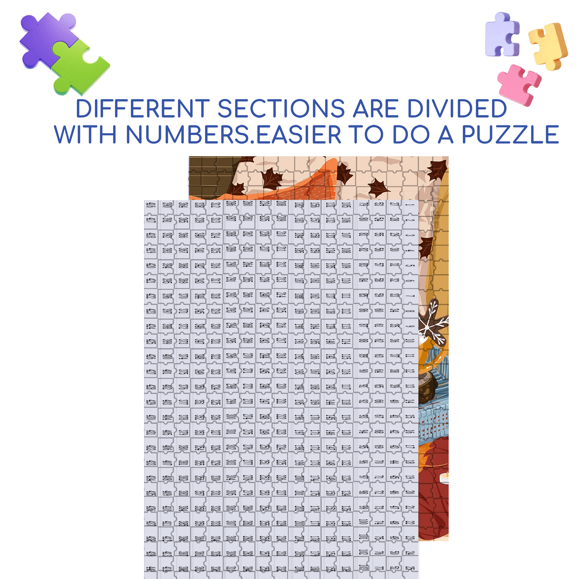 I Drink Coffee Every Day 500pcs/1000pcs Jigsaw Puzzle, Scratch-Resistant, Interactive Family Game & Brain-Boosting DIY Decor, Perfect for Halloween, Christmas & New Year Gifts, Family Puzzle Game