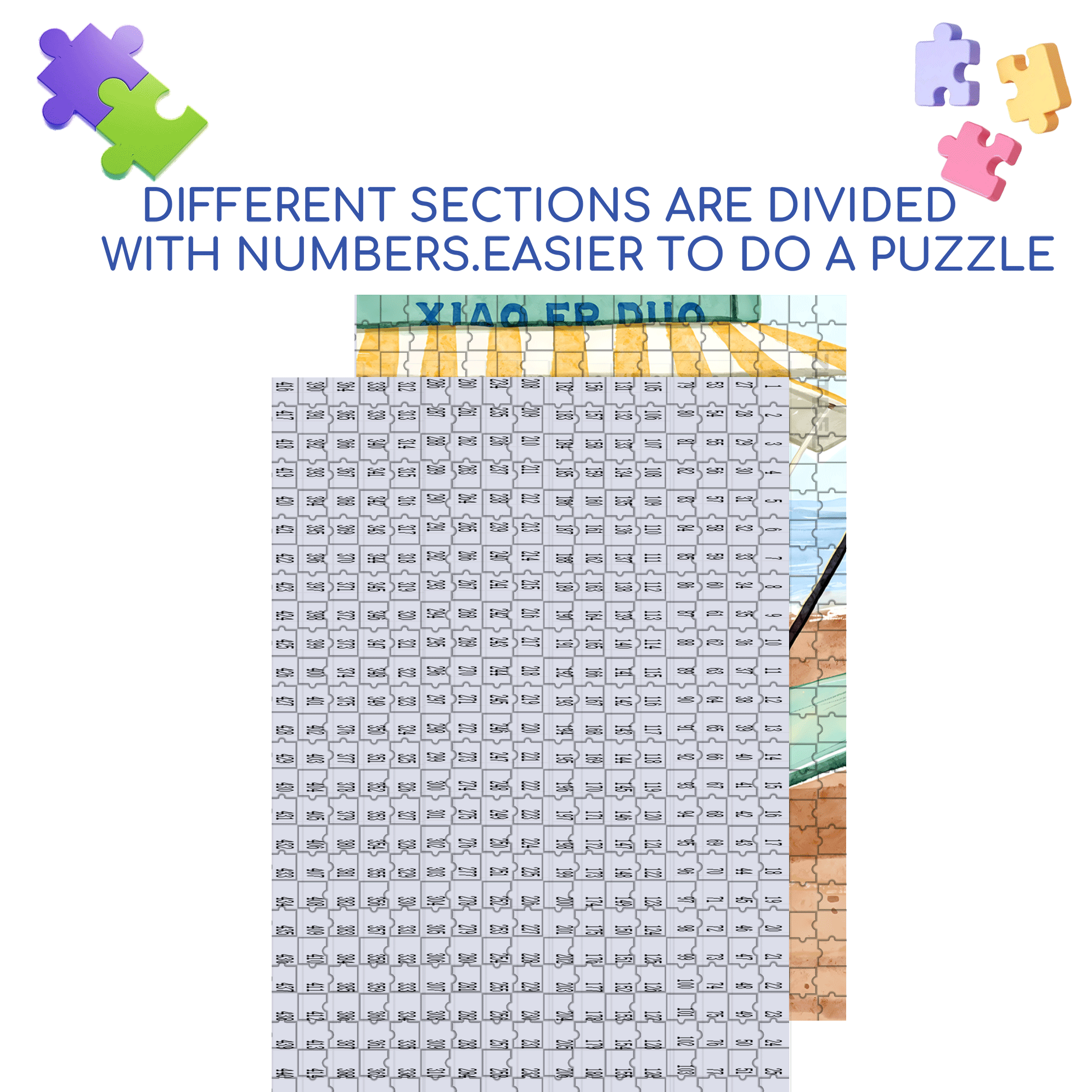 I Want It 500pcs/1000pcs Jigsaw Puzzle, Scratch-Resistant, Interactive Family Game & Brain-Boosting DIY Decor, Perfect for Halloween, Christmas & New Year Gifts, Family Puzzle Game