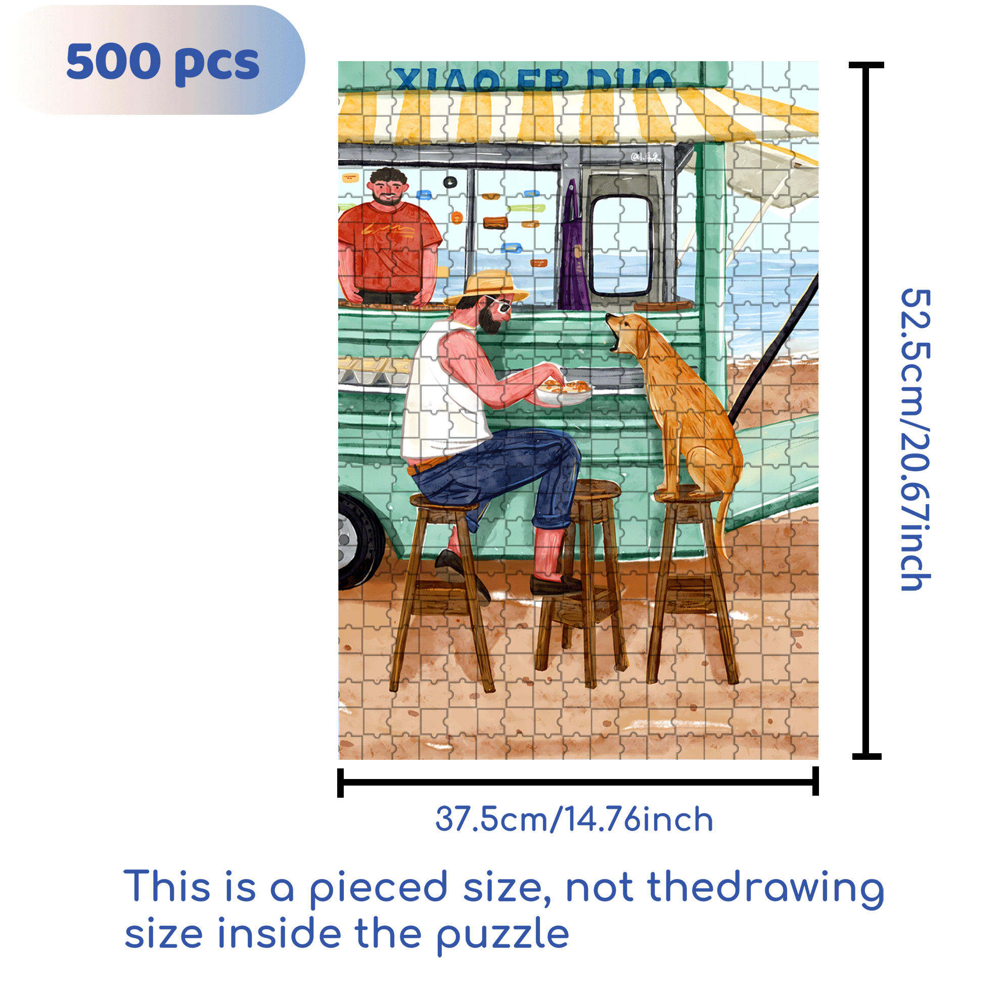 I Want It 500pcs/1000pcs Jigsaw Puzzle, Scratch-Resistant, Interactive Family Game & Brain-Boosting DIY Decor, Perfect for Halloween, Christmas & New Year Gifts, Family Puzzle Game