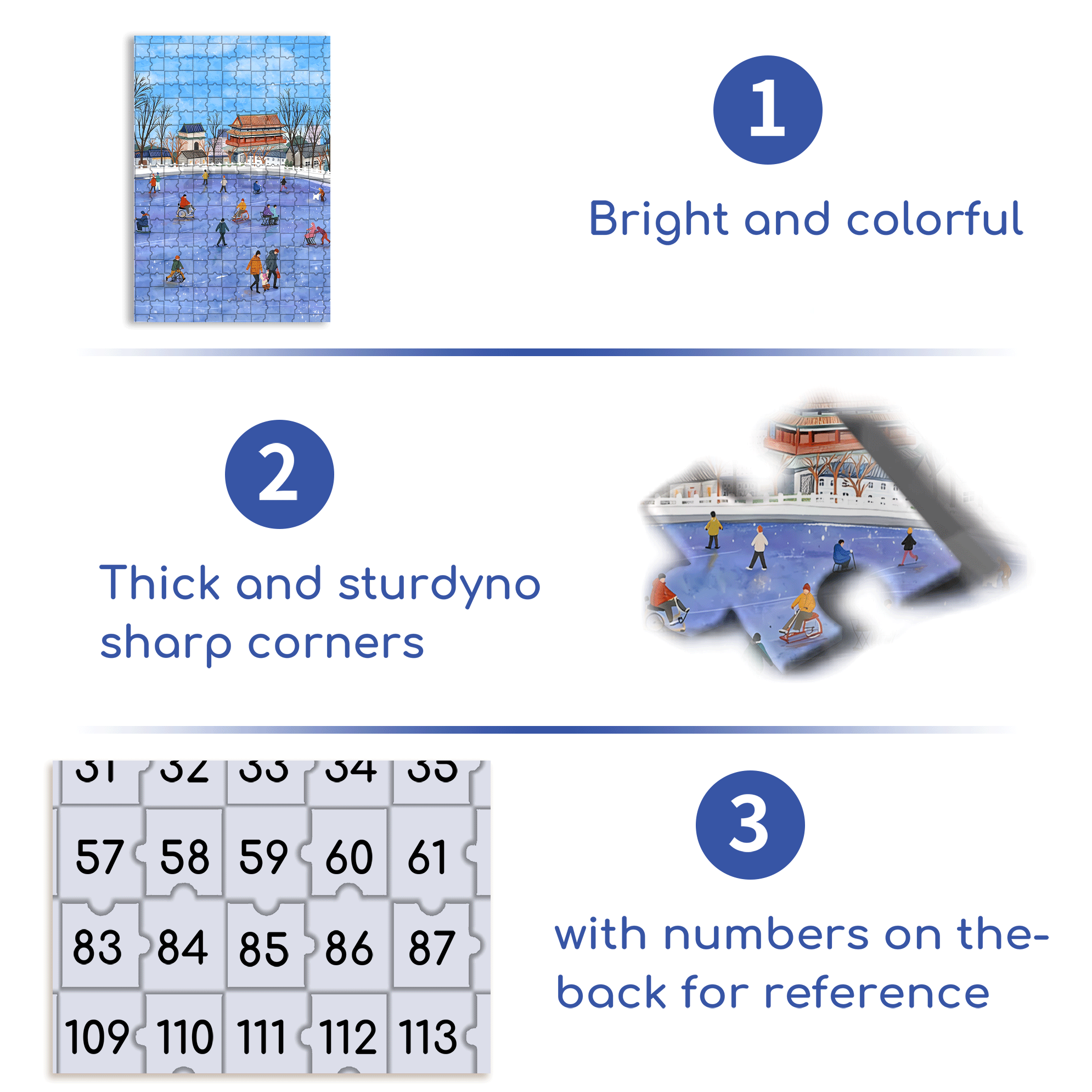 Ice Sports 500pcs/1000pcs Jigsaw Puzzle, Scratch-Resistant, Interactive Family Game & Brain-Boosting DIY Decor, Perfect for Halloween, Christmas & New Year Gifts, Family Puzzle Game