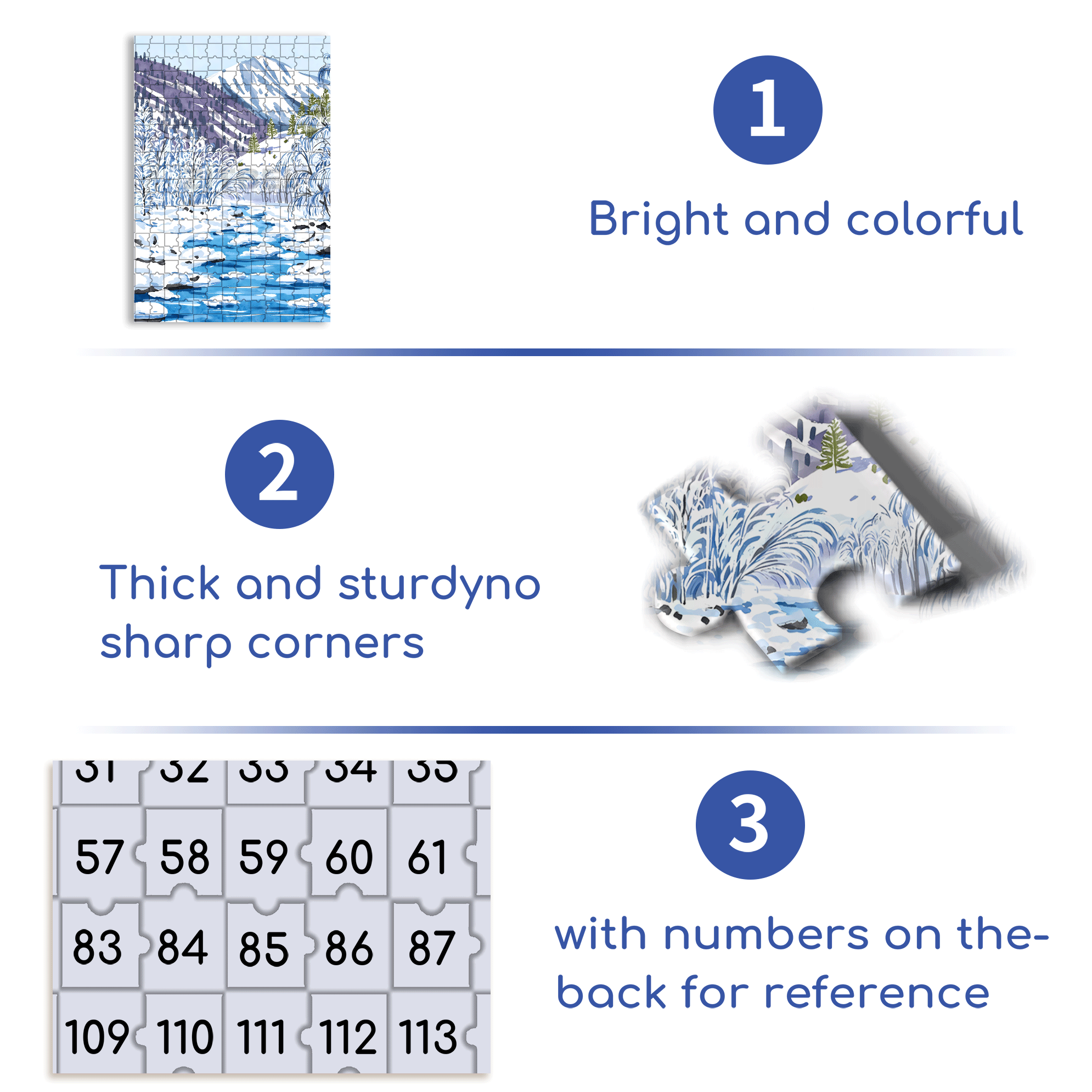 Iceberg Snow Water 500pcs/1000pcs Jigsaw Puzzle, Scratch-Resistant, Interactive Family Game & Brain-Boosting DIY Decor, Perfect for Halloween, Christmas & New Year Gifts, Family Puzzle Game