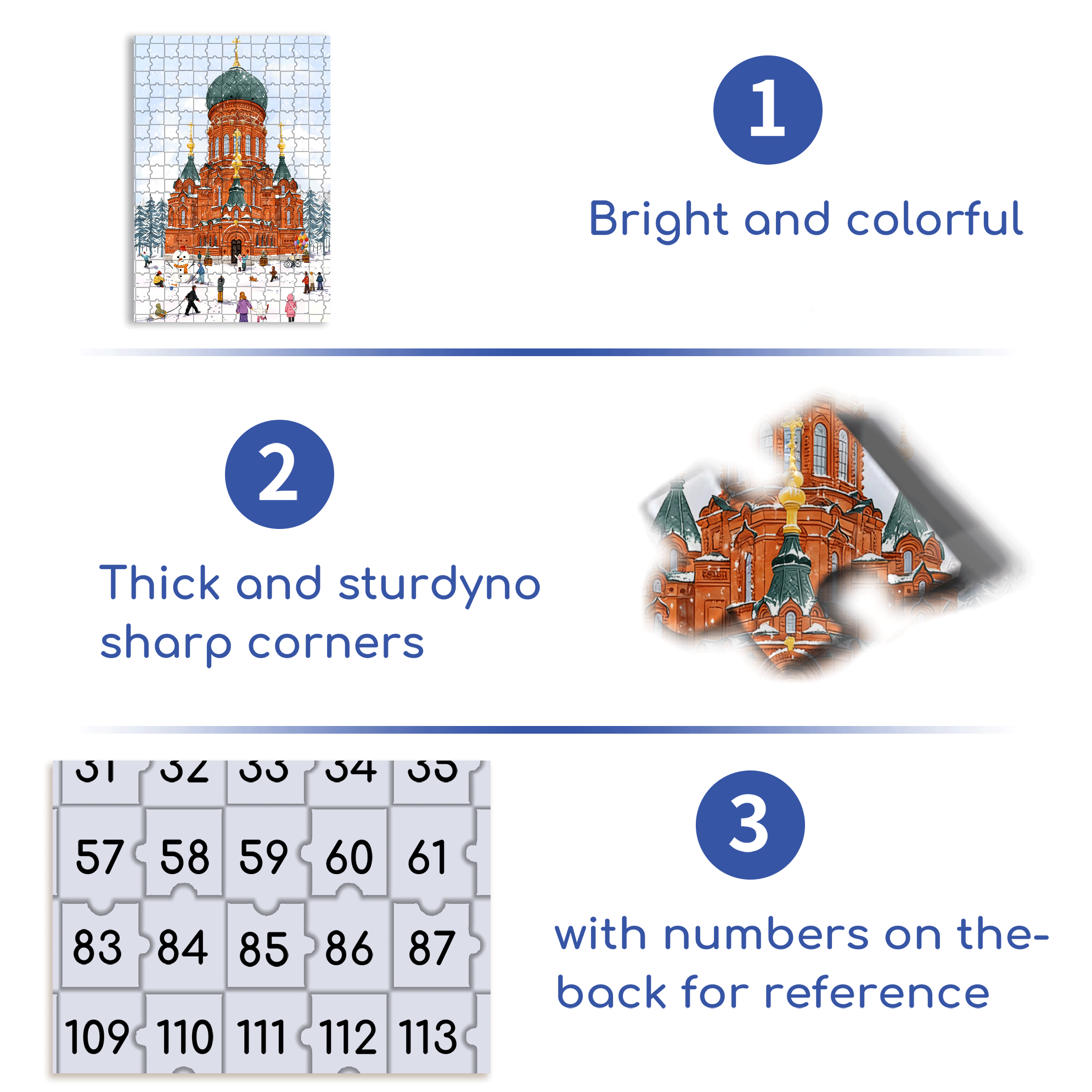 In Moscow 500pcs/1000pcs Jigsaw Puzzle, Scratch-Resistant, Interactive Family Game & Brain-Boosting DIY Decor, Perfect for Halloween, Christmas & New Year Gifts, Family Puzzle Game