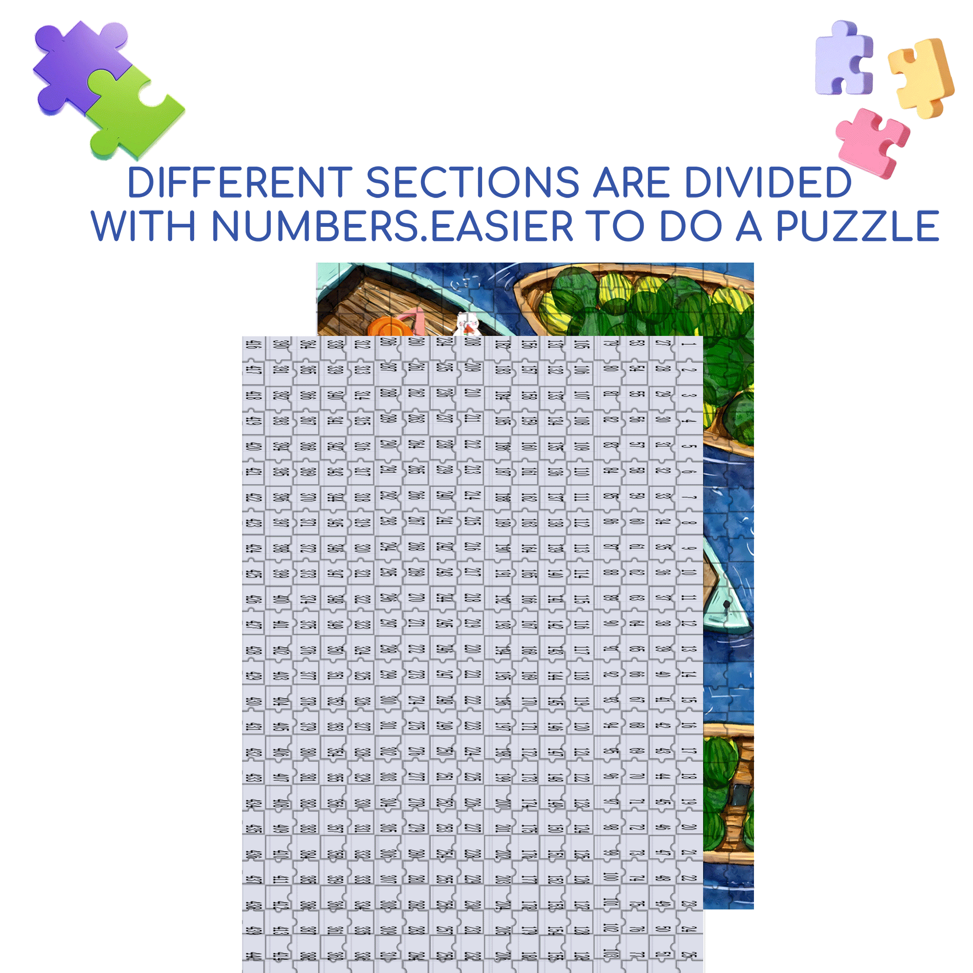 In Vietnam 500pcs/1000pcs Jigsaw Puzzle, Scratch-Resistant, Interactive Family Game & Brain-Boosting DIY Decor, Perfect for Halloween, Christmas & New Year Gifts, Family Puzzle Game