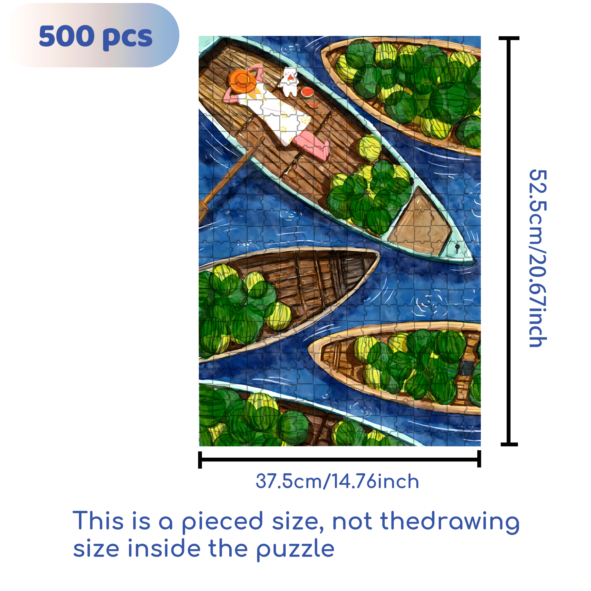 In Vietnam 500pcs/1000pcs Jigsaw Puzzle, Scratch-Resistant, Interactive Family Game & Brain-Boosting DIY Decor, Perfect for Halloween, Christmas & New Year Gifts, Family Puzzle Game